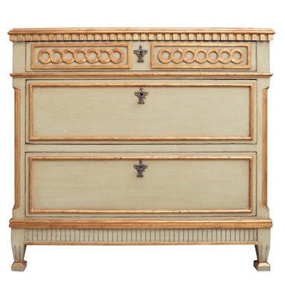 Regency Style Painted Chest from Modern History Regency Style Painted Chest from Modern History