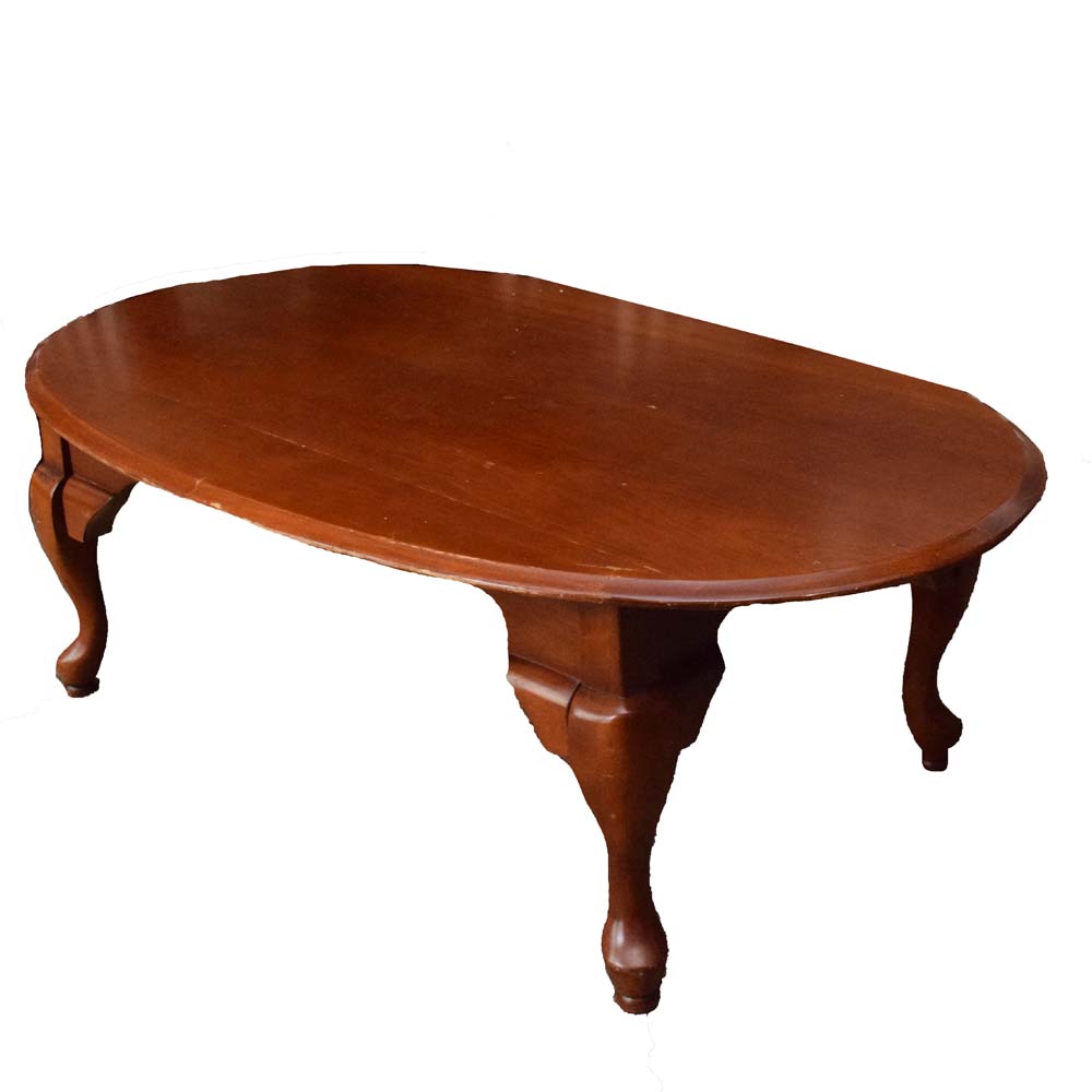 Queen Anne Cherry Coffee Table EBTH