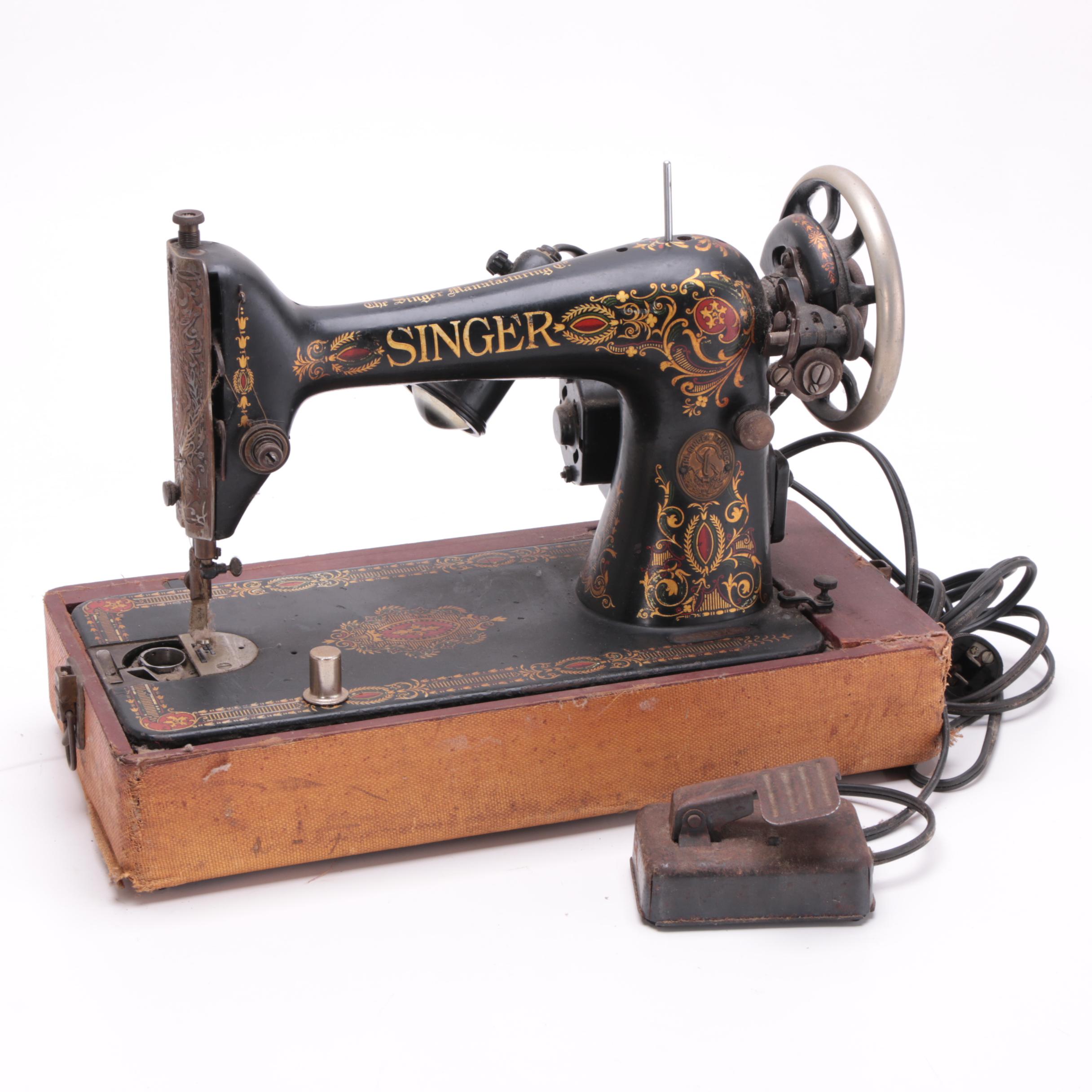 Early 20th Century Singer Manufacturing Company Sewing Machine EBTH