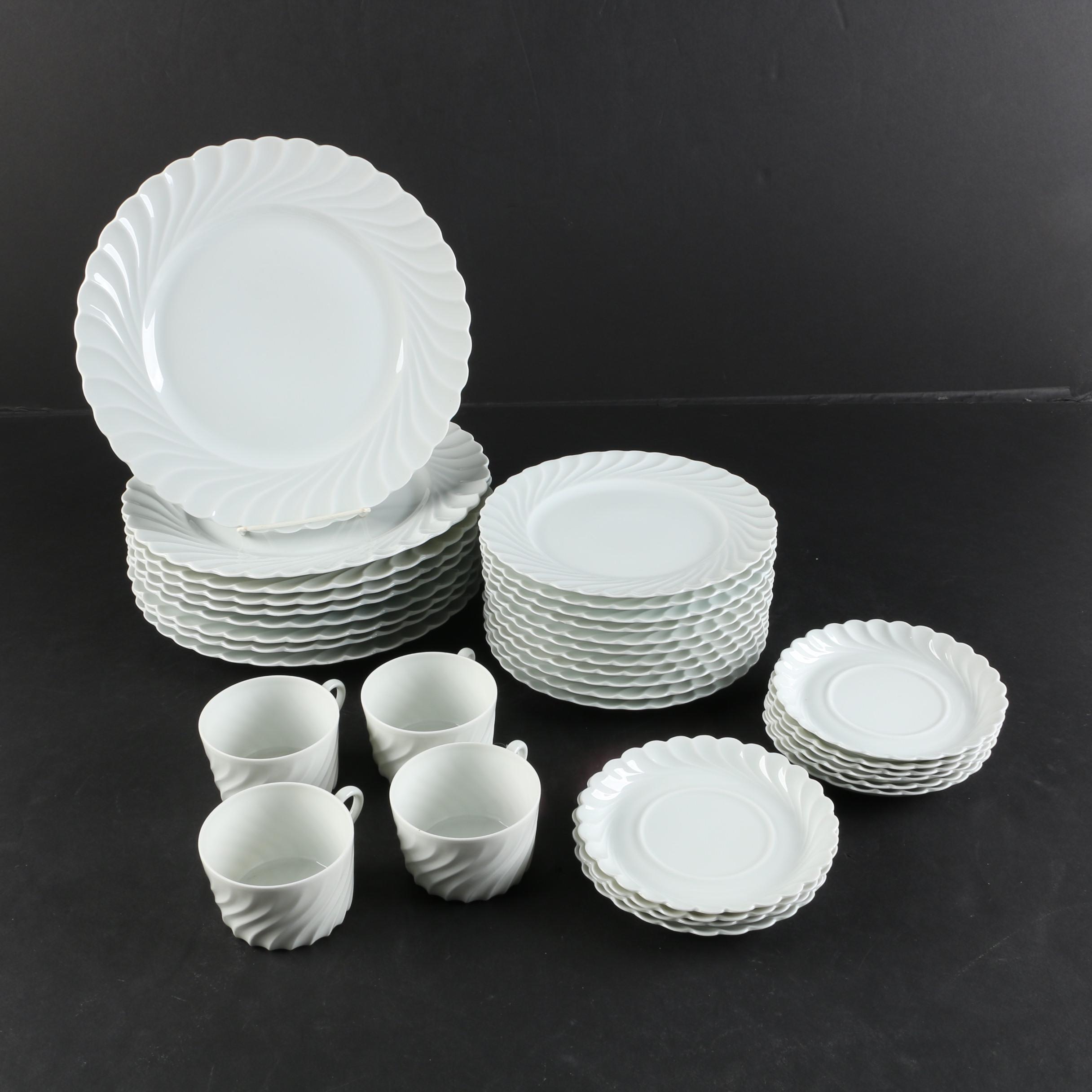 Haviland Limoges "Torse White" Porcelain Dinnerware c. 1962 EBTH