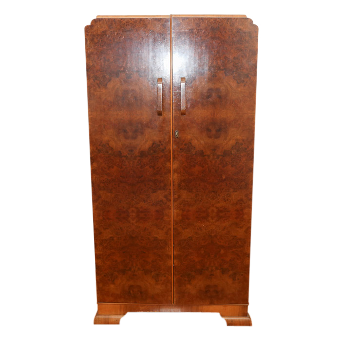 Vintage Art Deco Style Wardrobe Ebth
