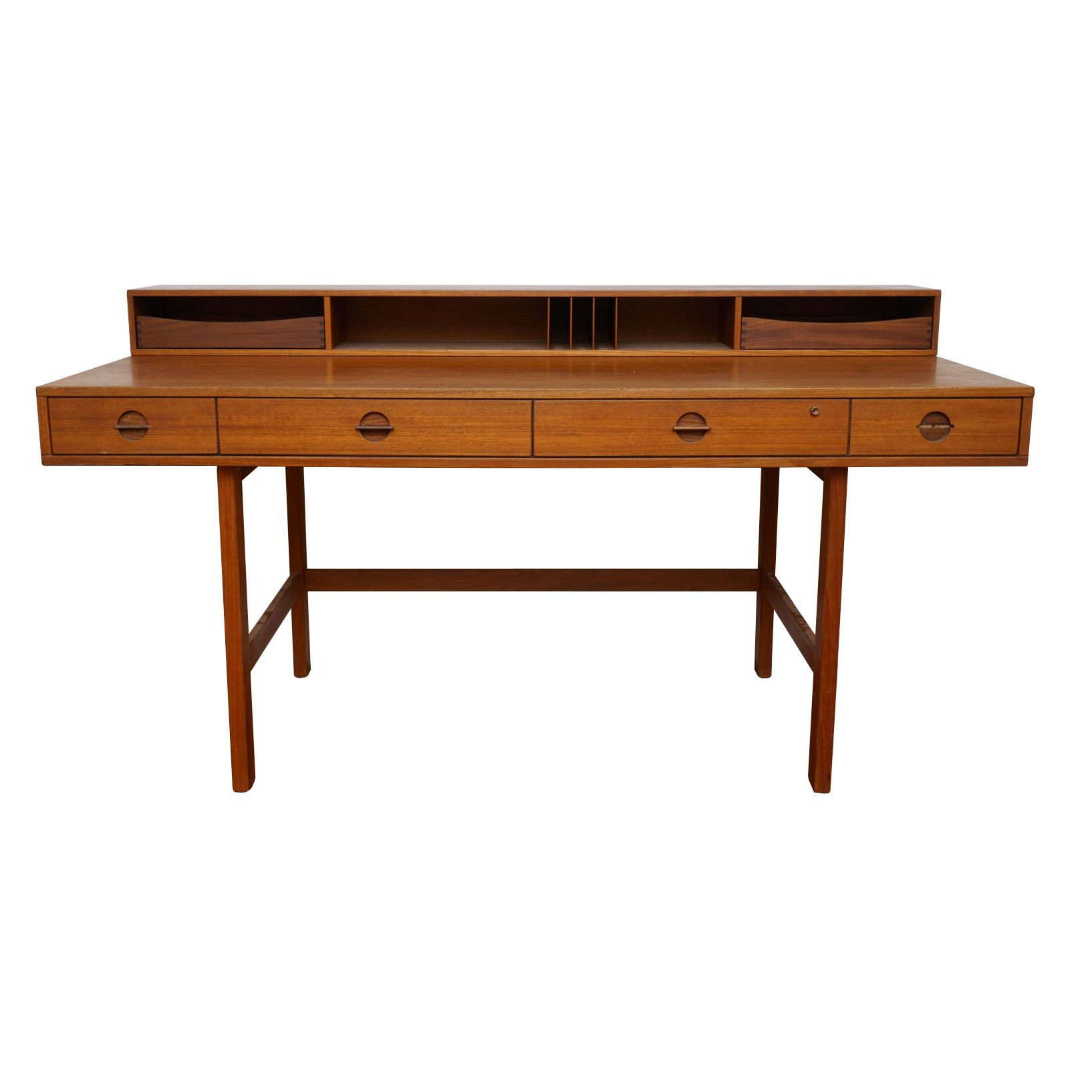 Mid Century Modern Teak Desk By Maurice Villency Ebth