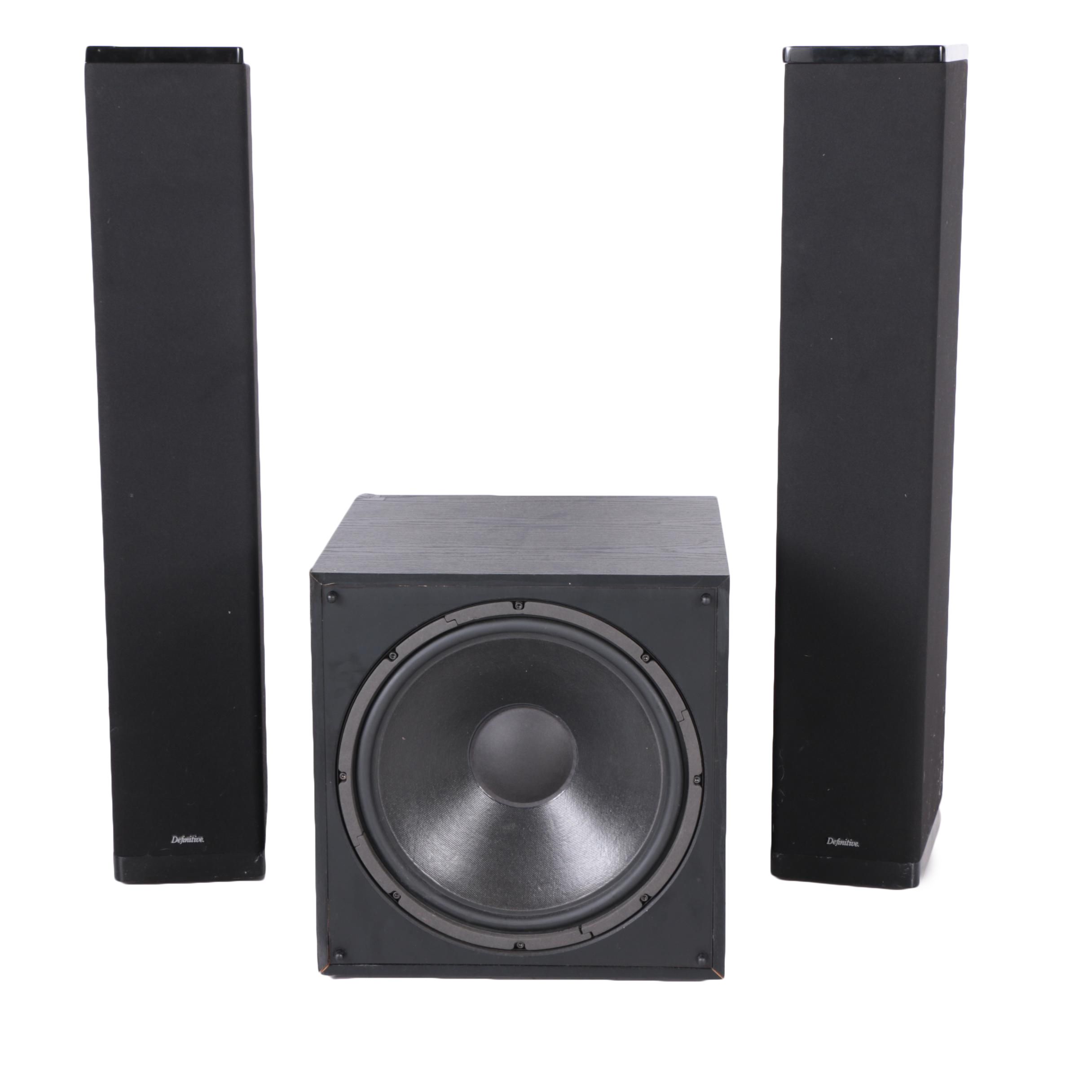 Definitive Technologies Sub Woofer and Speaker Towers EBTH