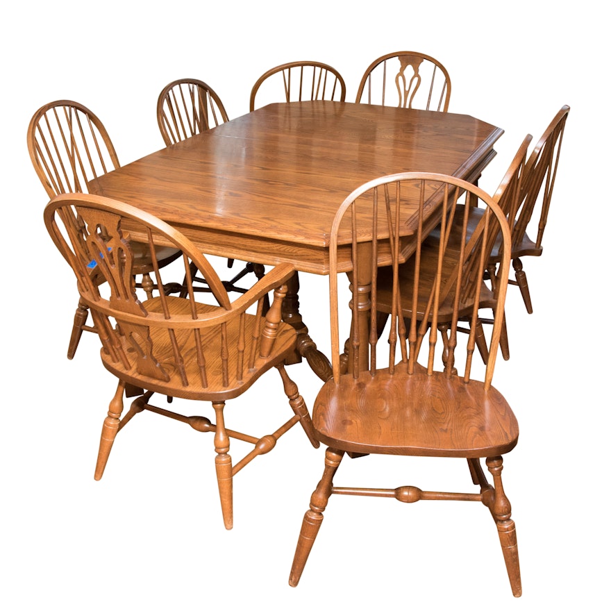 Dining Table And Eight Chairs By Pennsylvania House