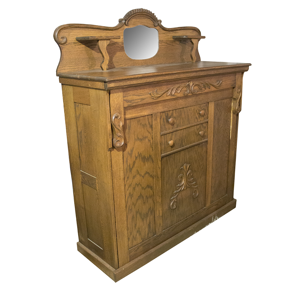 Antique Late Victorian Tiger Oak Murphy Bed EBTH