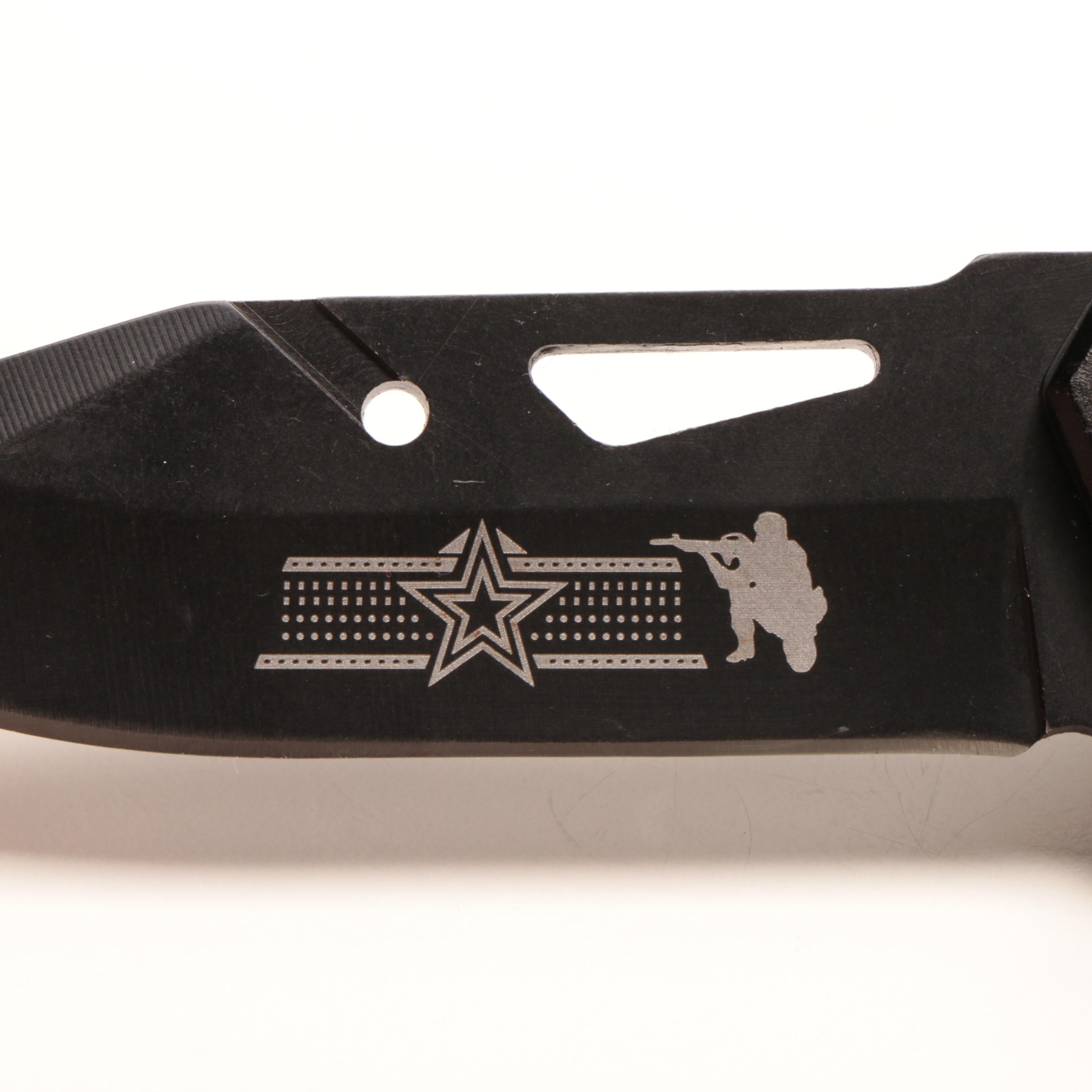 Razor Tactical Survival Knife With Box EBTH
