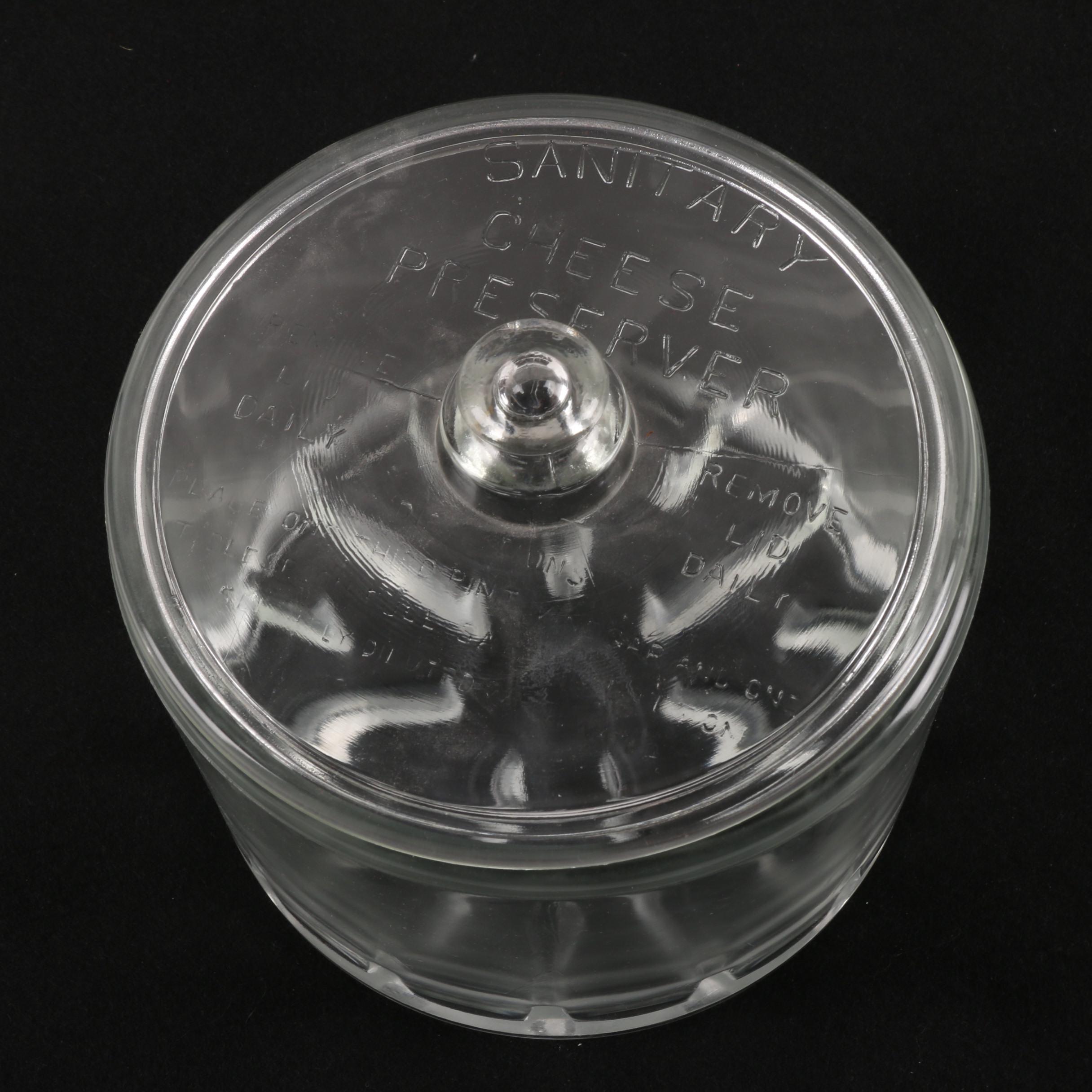 Vintage Glass Sanitary Cheese Preserver EBTH