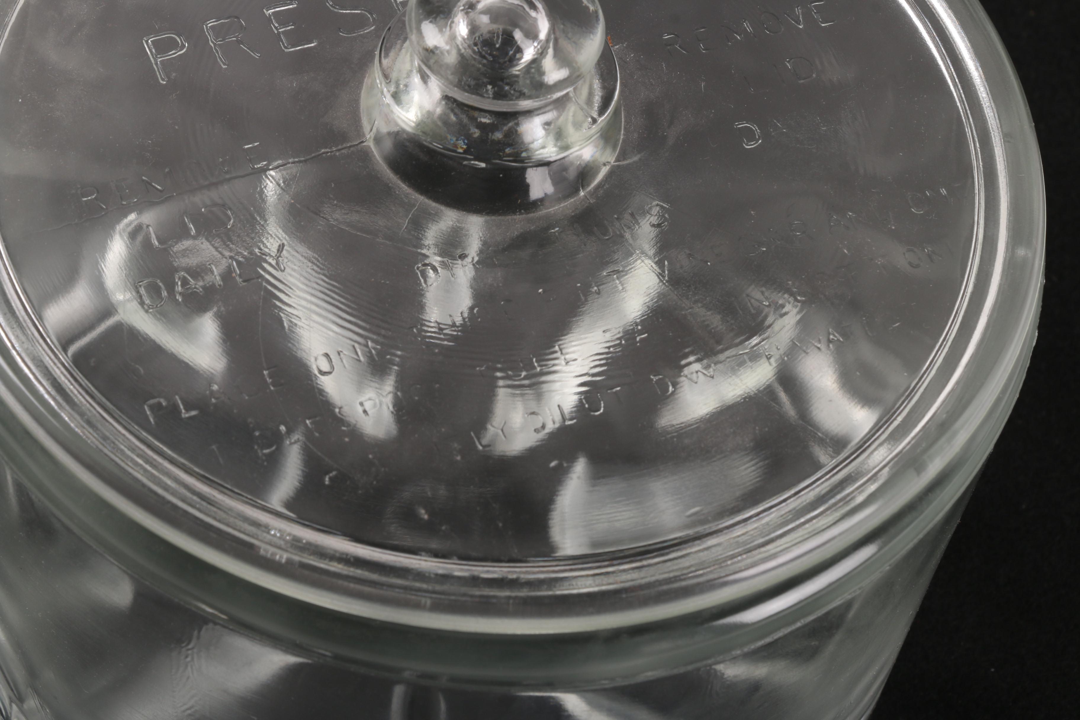 Vintage Glass Sanitary Cheese Preserver EBTH