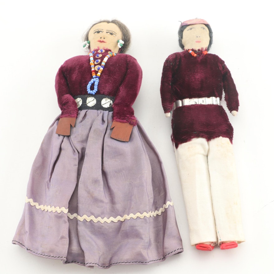 Vintage Native American Style Souvenir Dolls