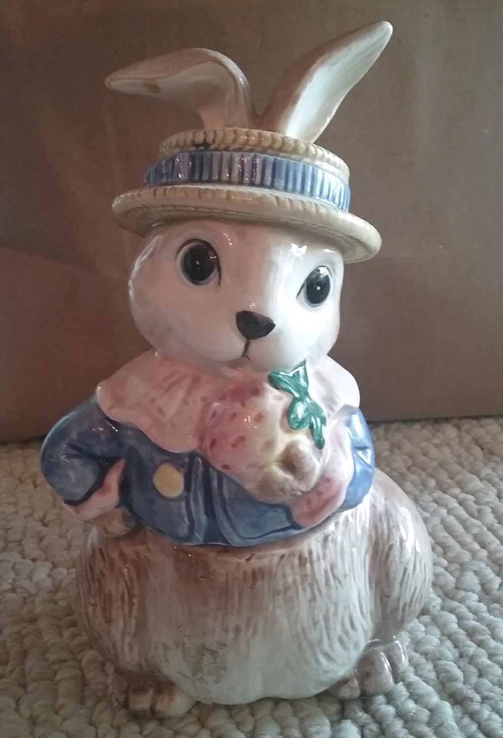 Pair of Fitz & Floyd Rabbit Teapot with Creamer and Sugar Set | EBTH