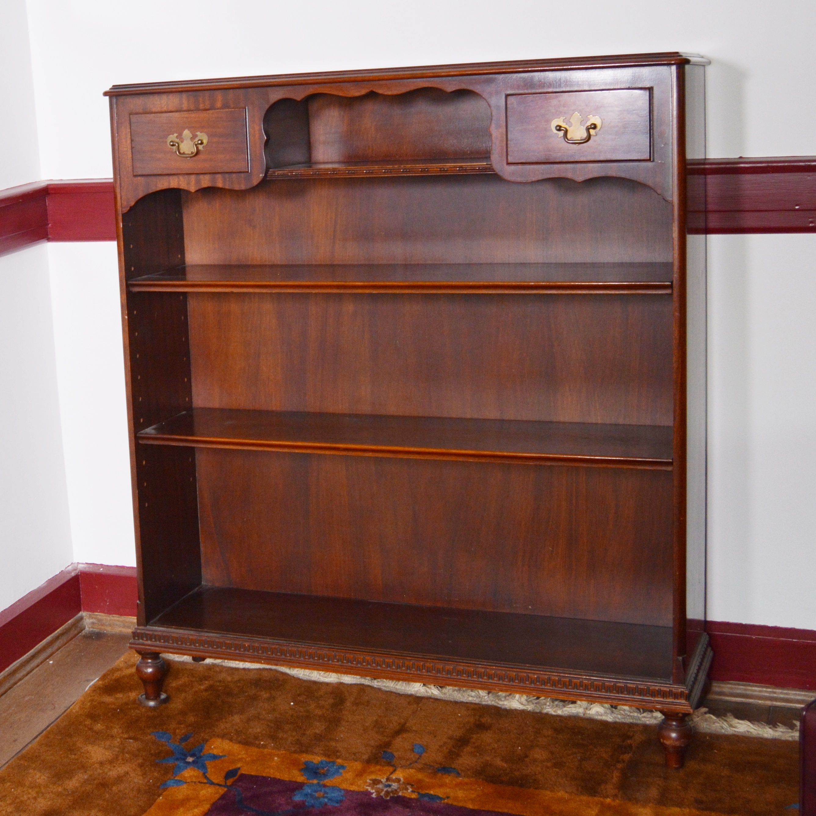 Colonial Style Mahogany Bookcase EBTH