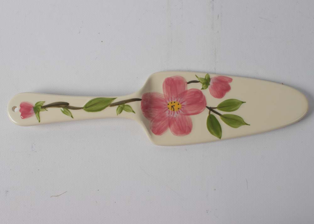 Franciscan "Desert Rose" Flatware, Goblets, and Cake Stand With a