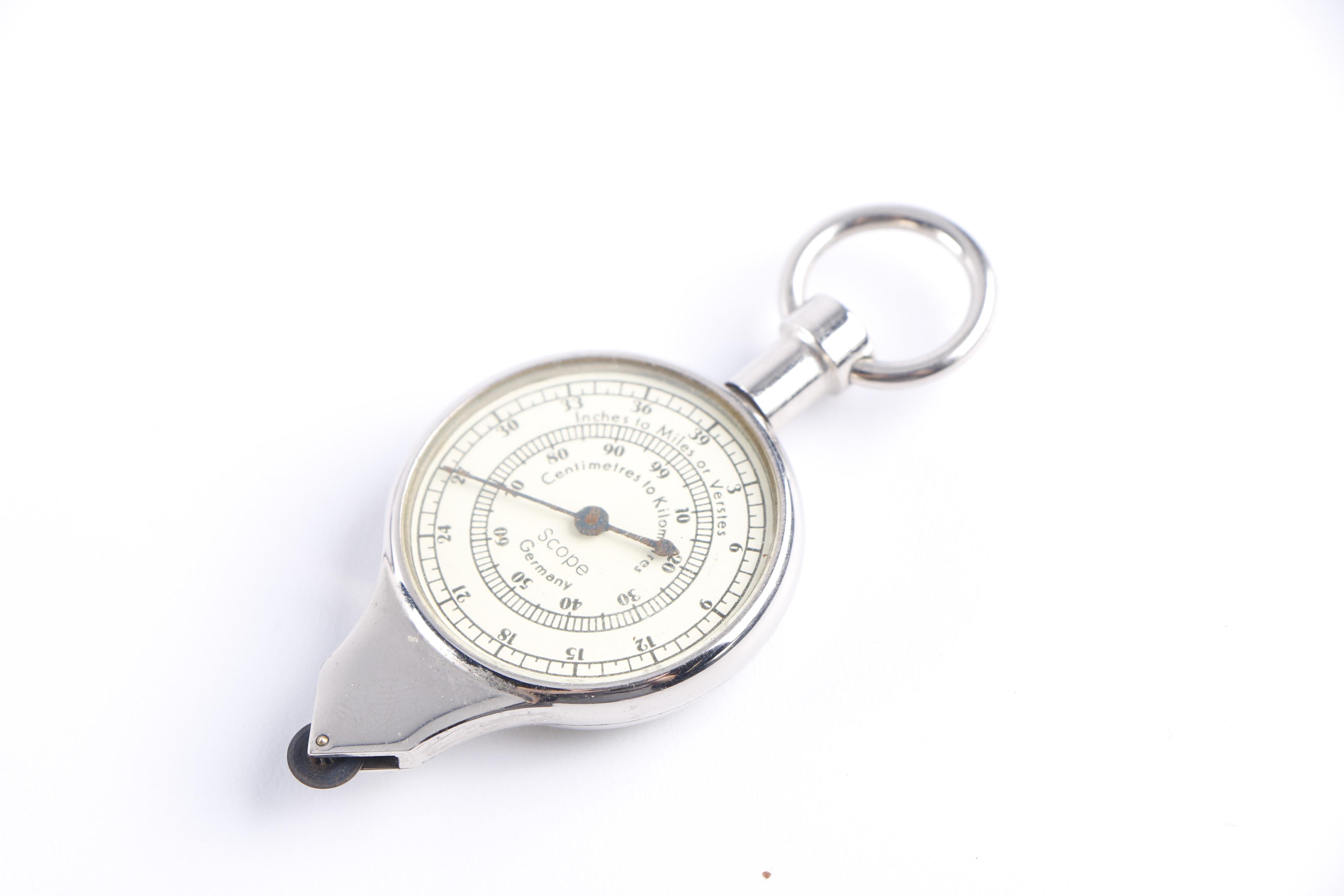 Vintage German Opisometer Map Measurer with GoldFilled Spectacles EBTH