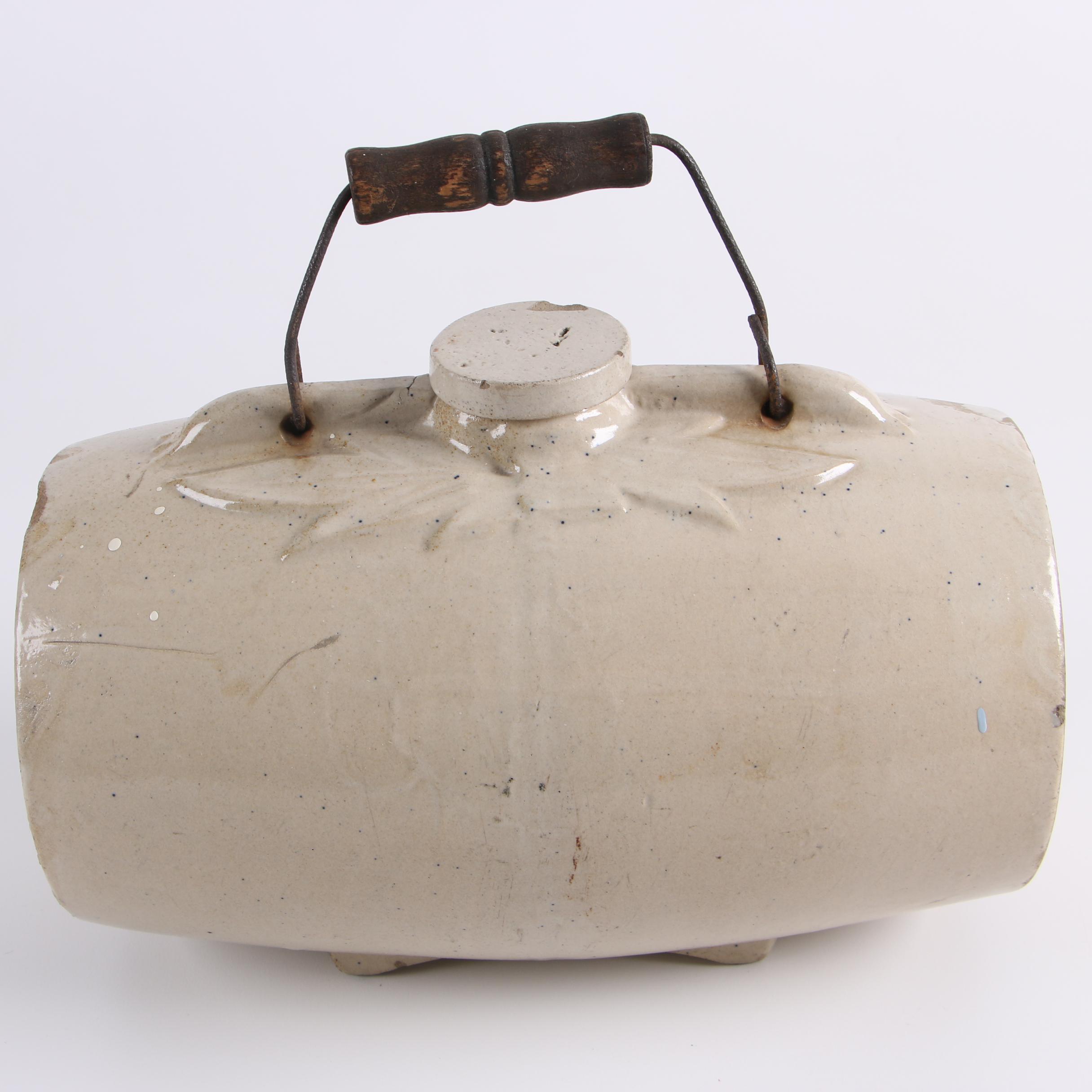 Antique "Goodwill's Stoneware Hot Water Bottle" Patented 1895 EBTH