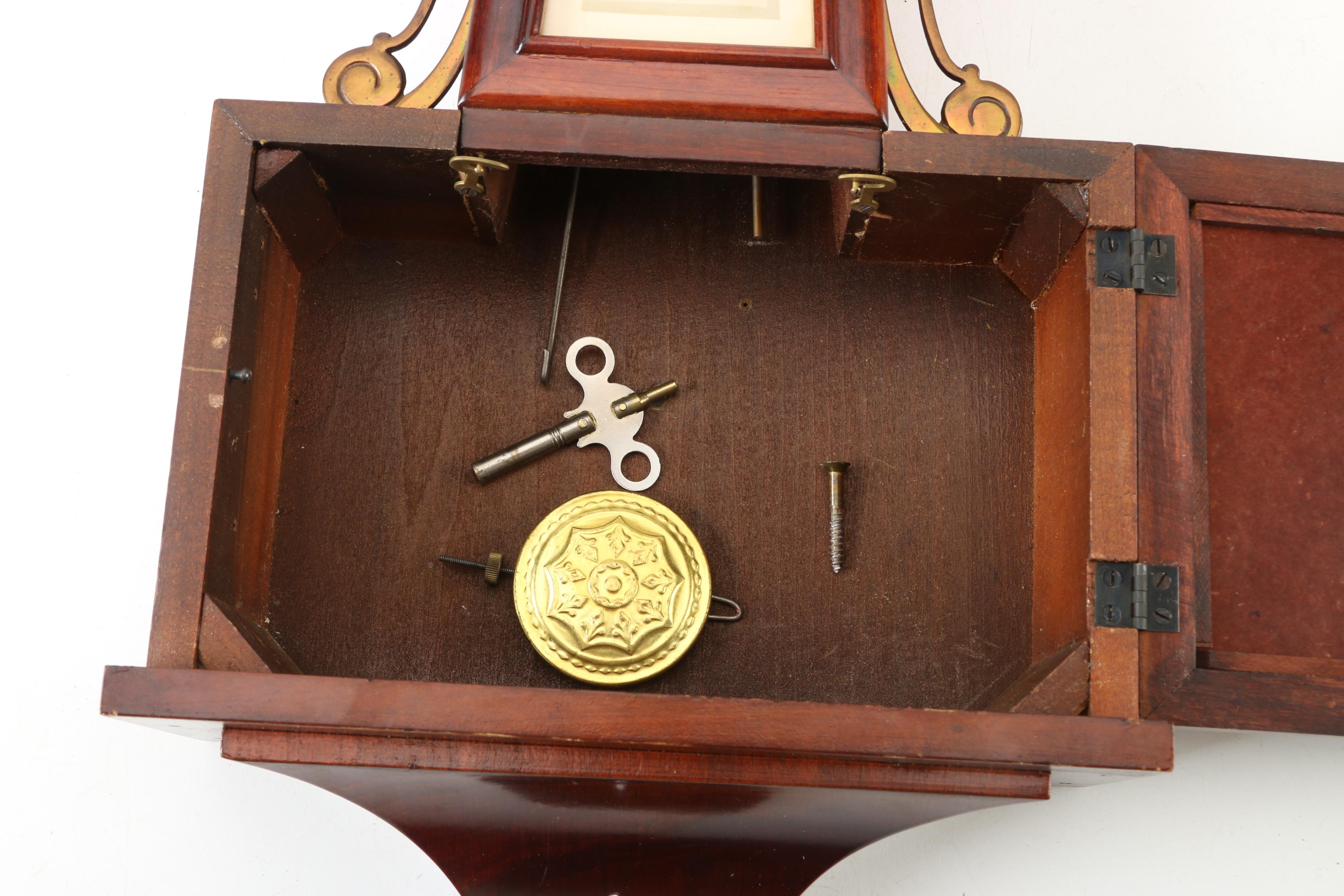 Circa 1910 New Haven Clock Co. "Whitney" Banjo Clock EBTH