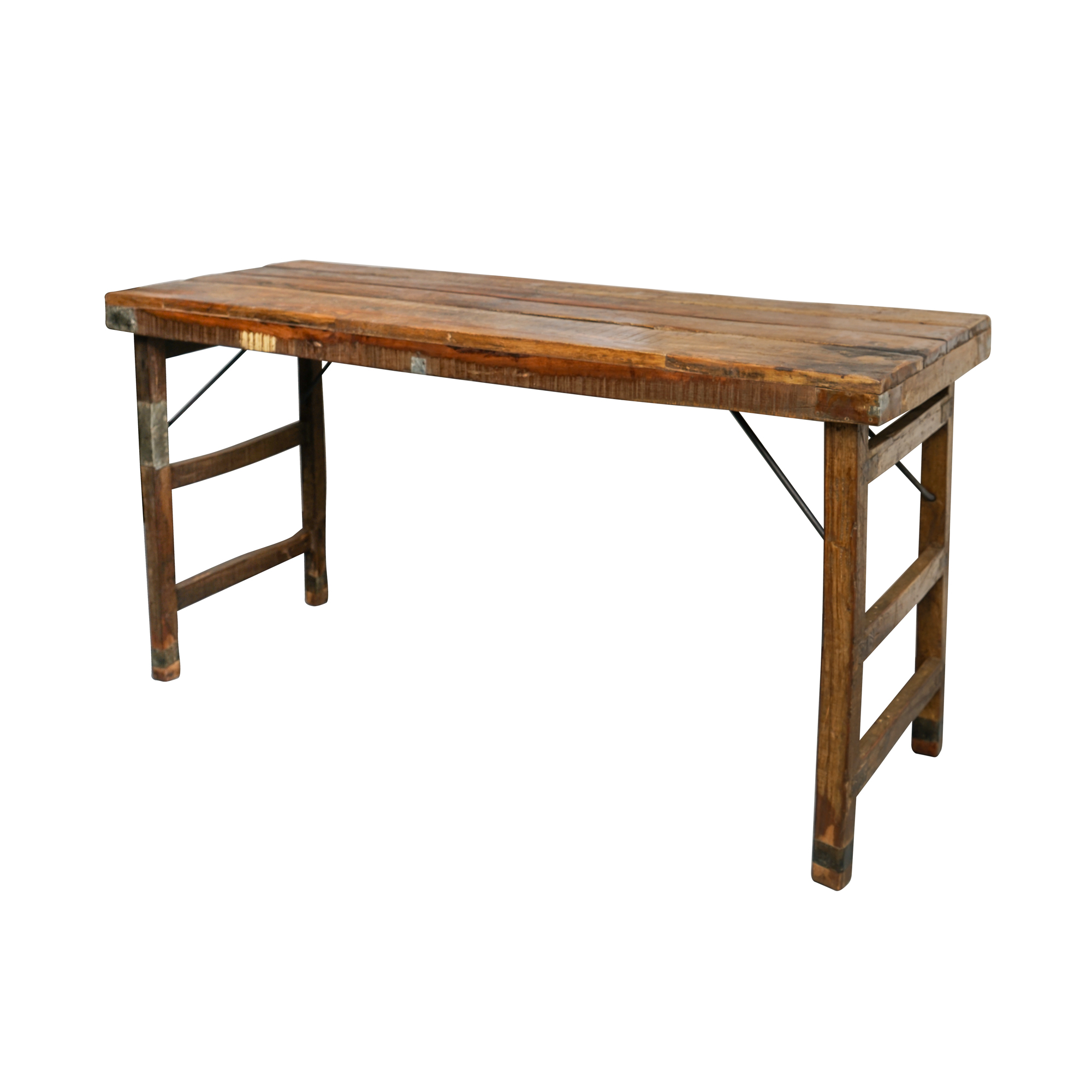 Reclaimed Wood Folding Table EBTH