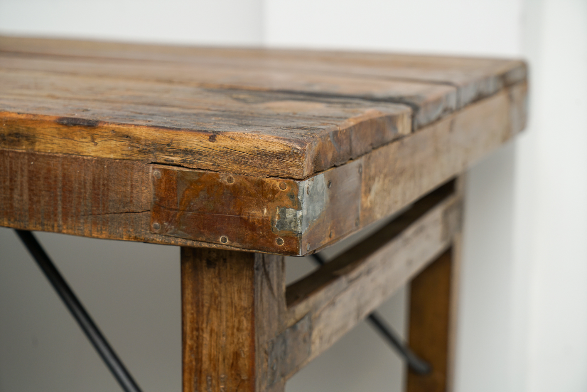 Reclaimed Wood Folding Table EBTH