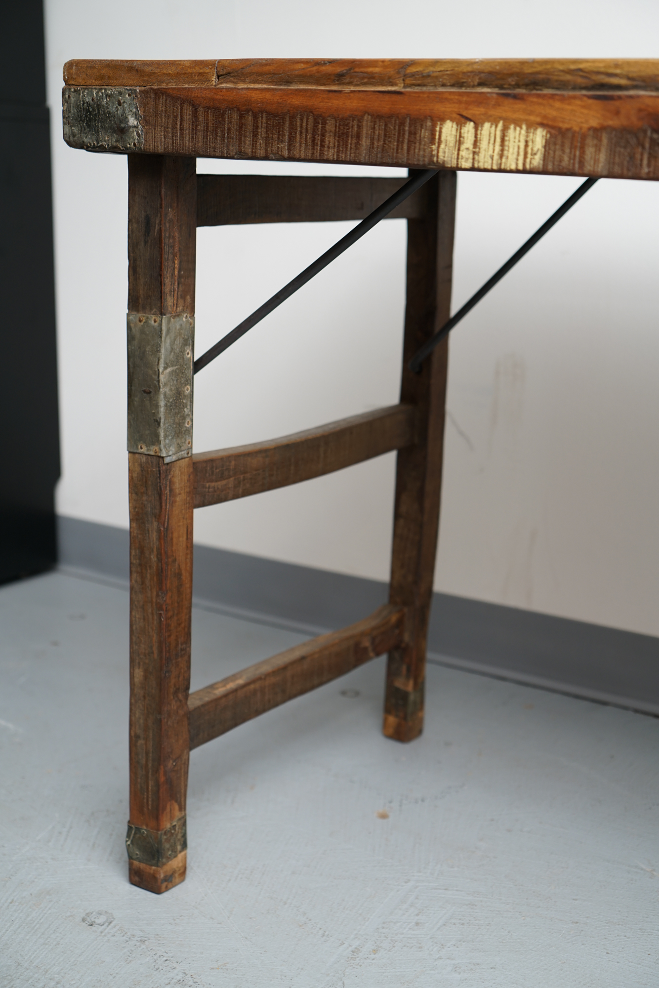 Reclaimed Wood Folding Table EBTH