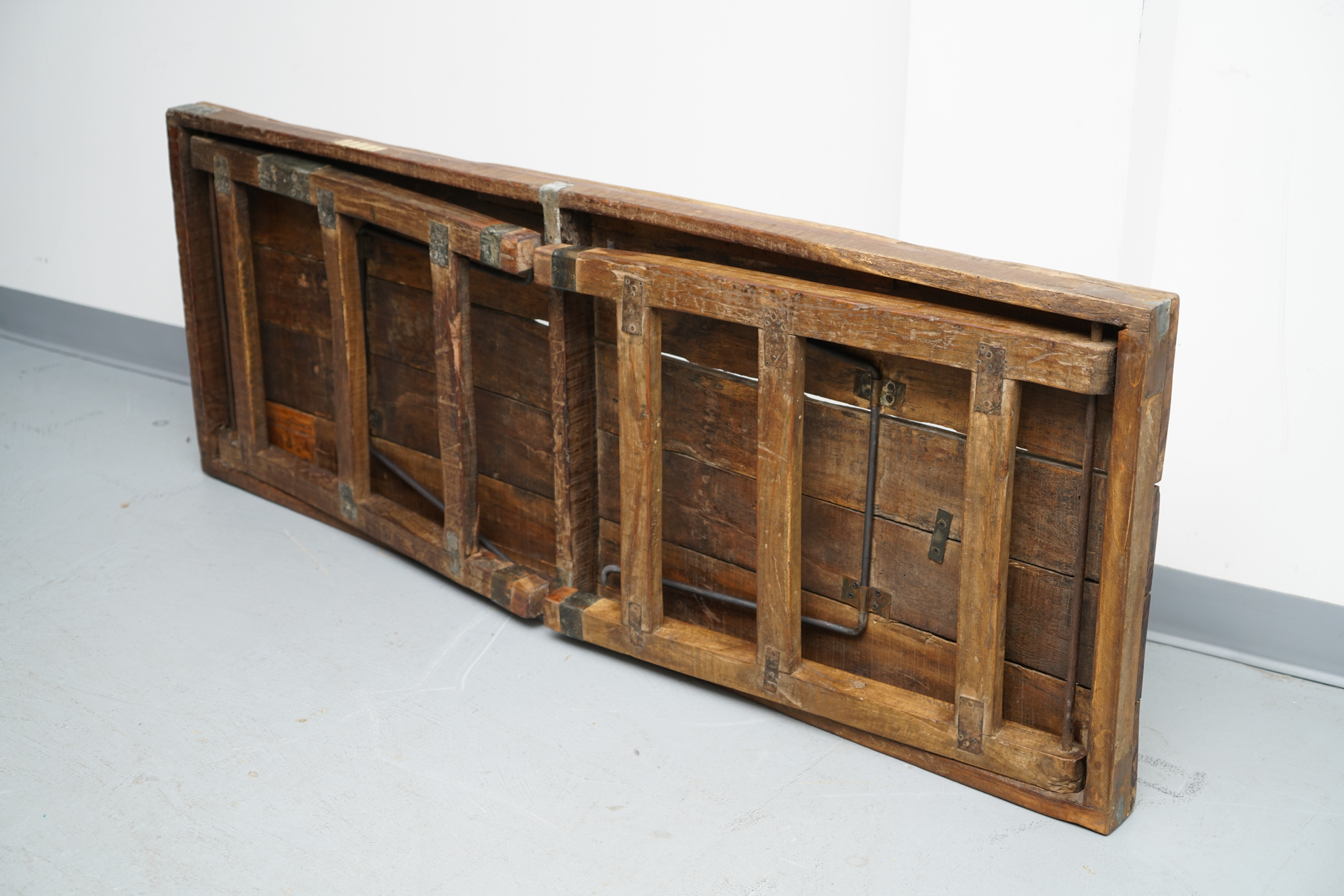 Reclaimed Wood Folding Table EBTH