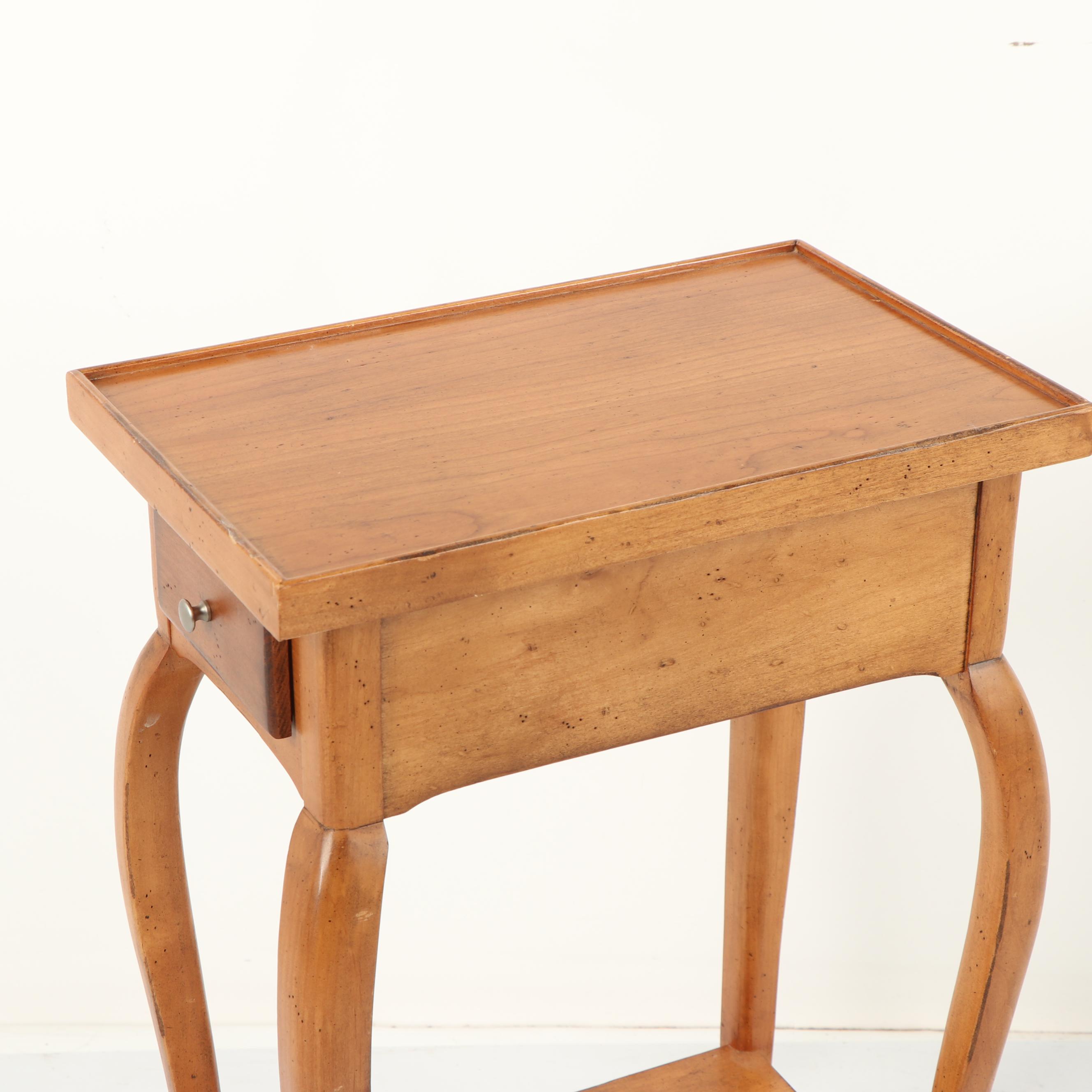 Small Side Table with Drawer and Shelf EBTH