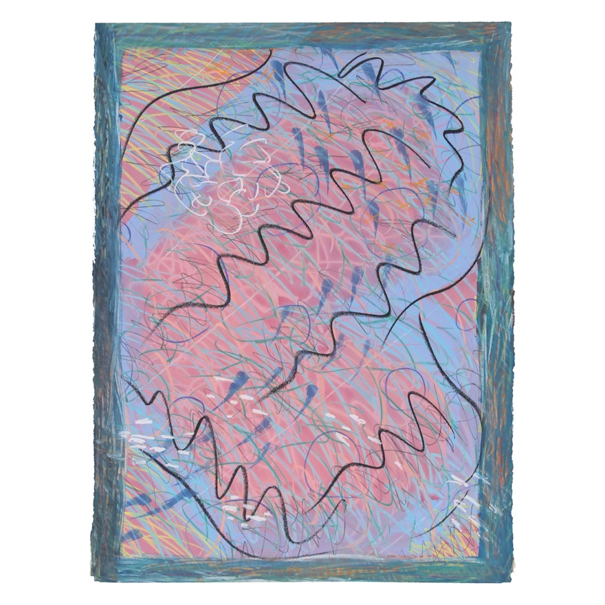 Merle Rosen Mixed Media Painting | EBTH