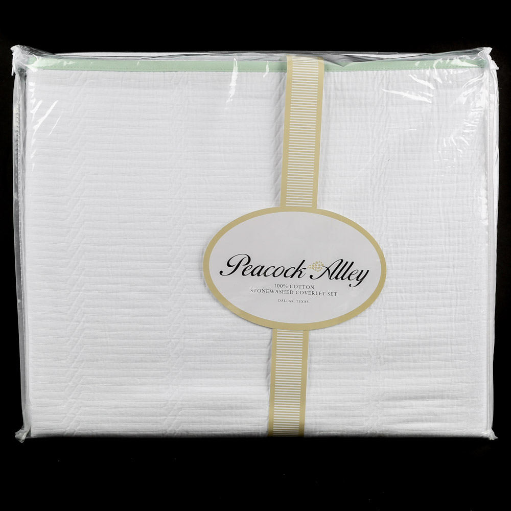 Peacock Alley King Size Stonewashed Coverlet Set Ebth