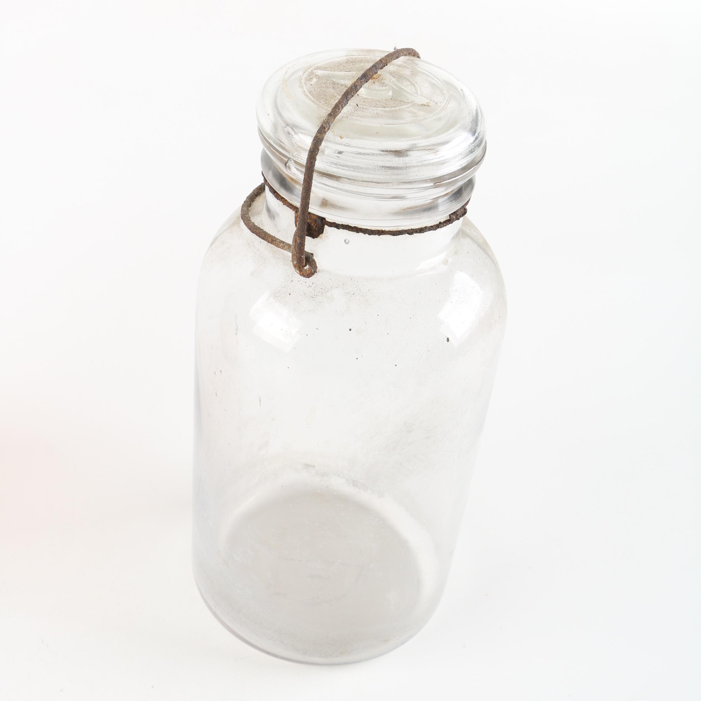 Vintage Glass Canning Jars featuring Atlas EBTH