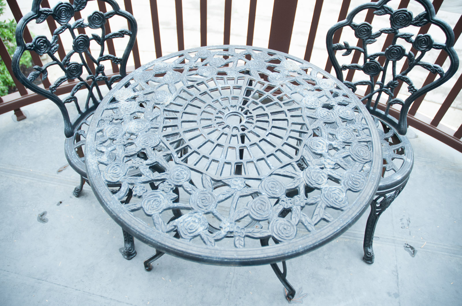 Wrought Iron Bistro Table and Chairs EBTH