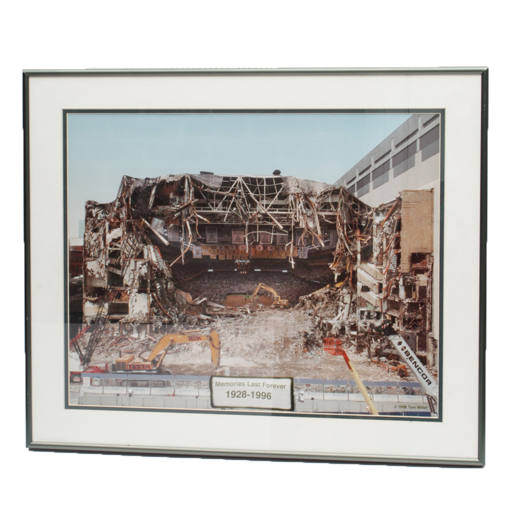 Tom Miller Photograph Print Of Boston Garden Demolition Ebth