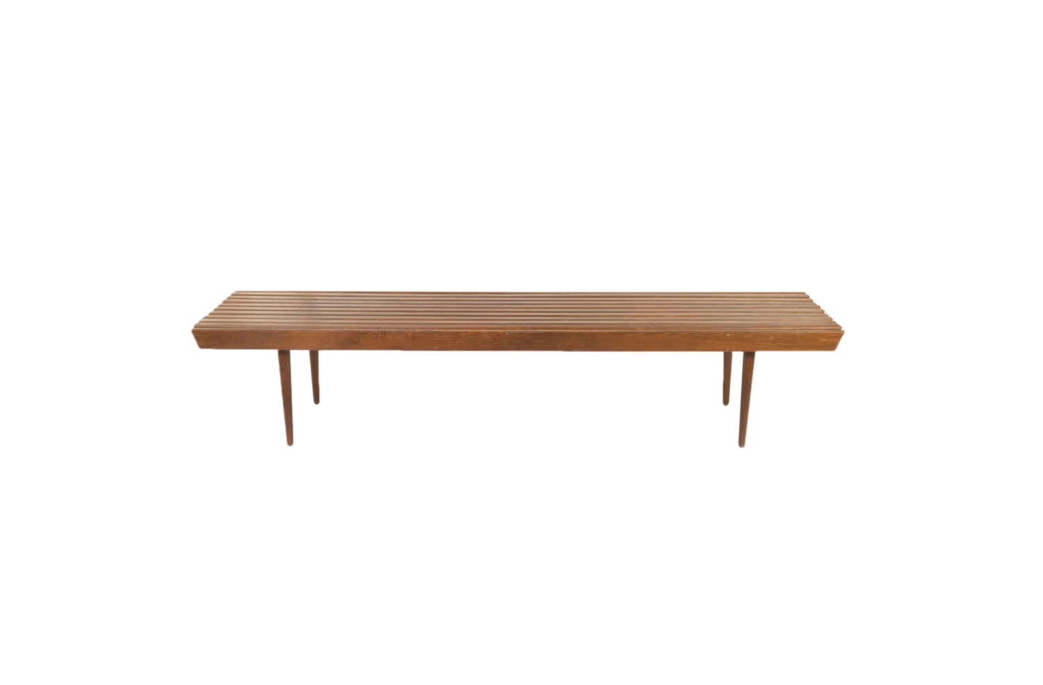 Nelson Style Slatted Bench Ebth