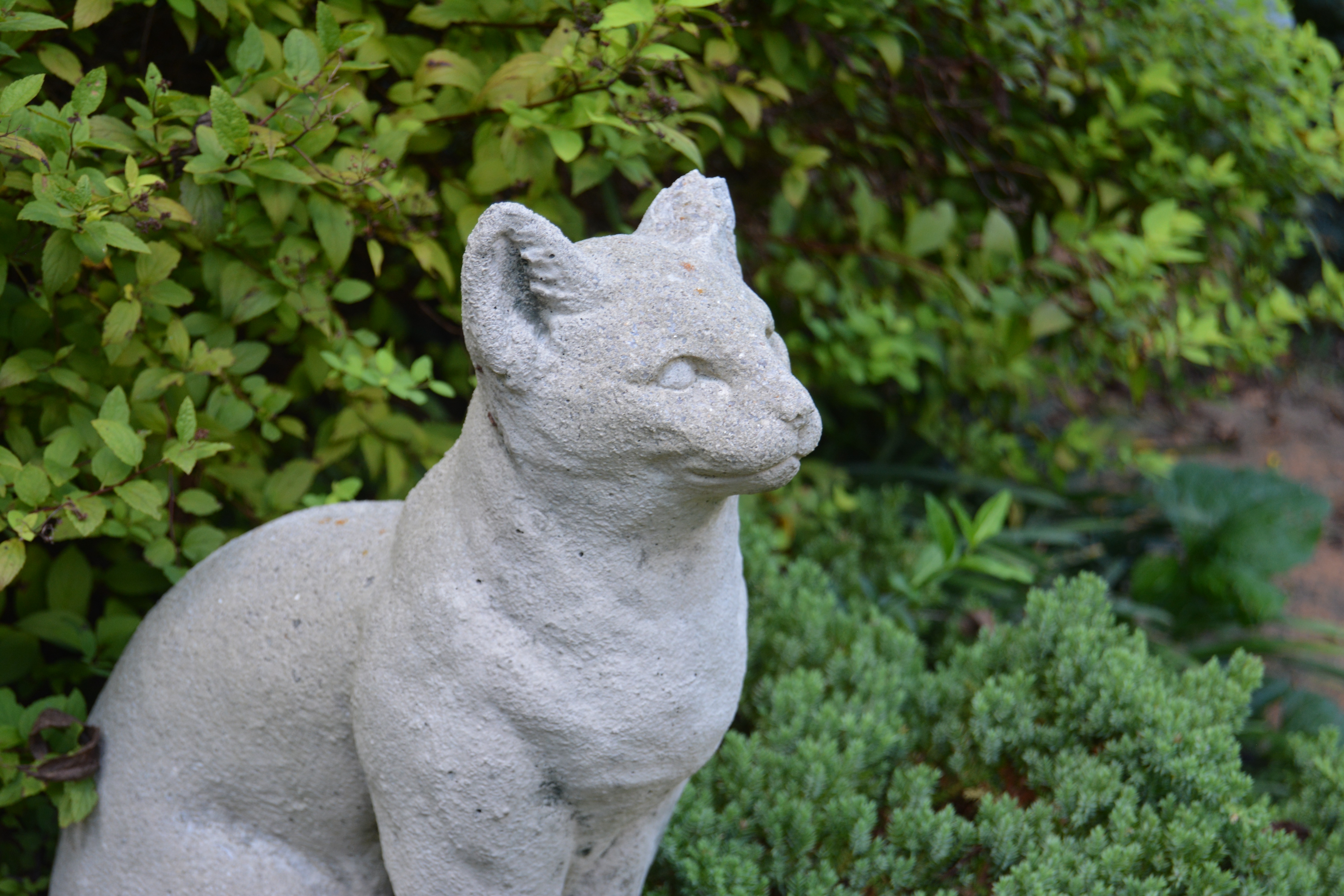 Concrete Garden Cat Statue EBTH