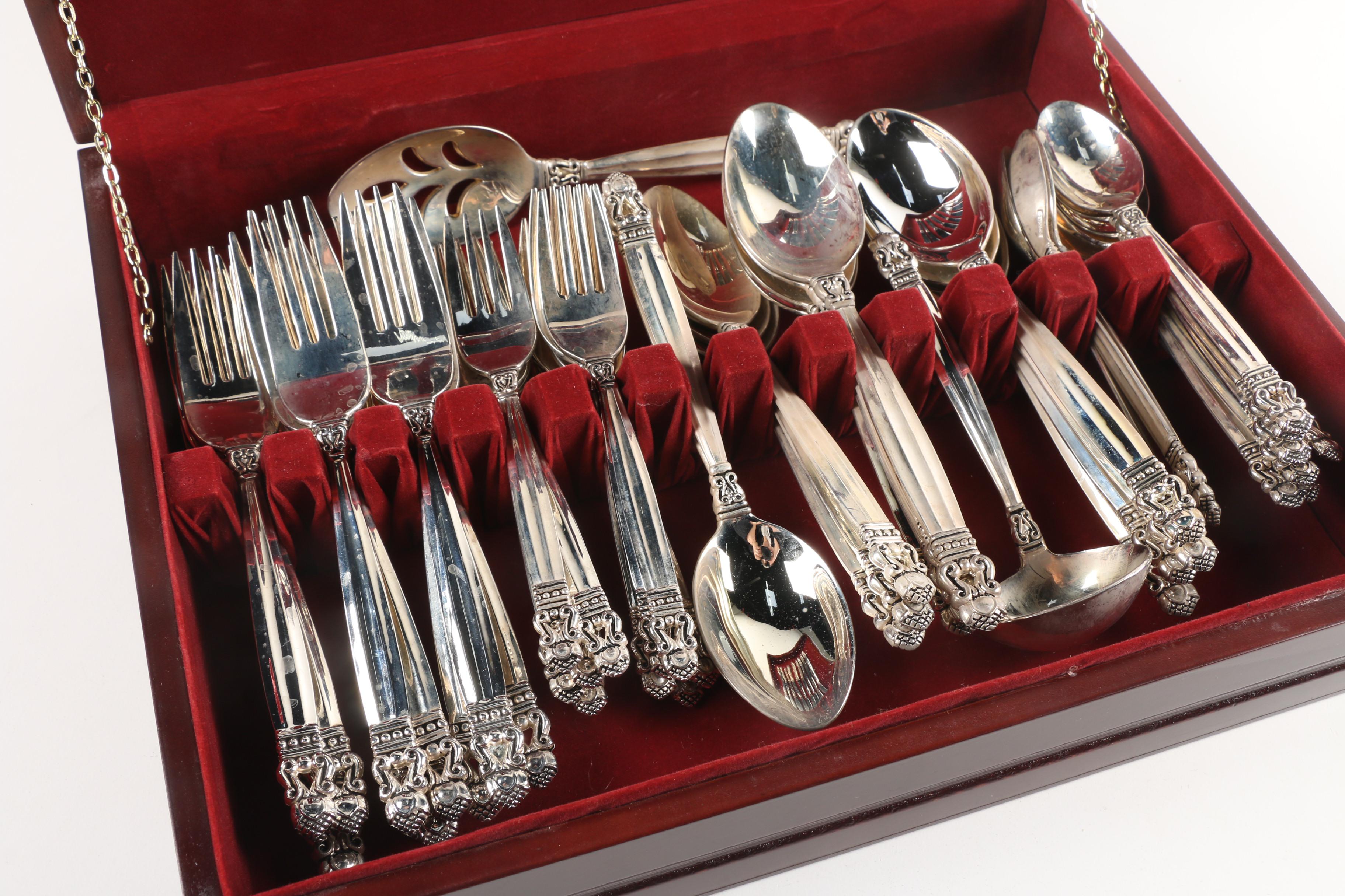 Godinger Silver Plated "Olde Copenhagen" Flatware EBTH