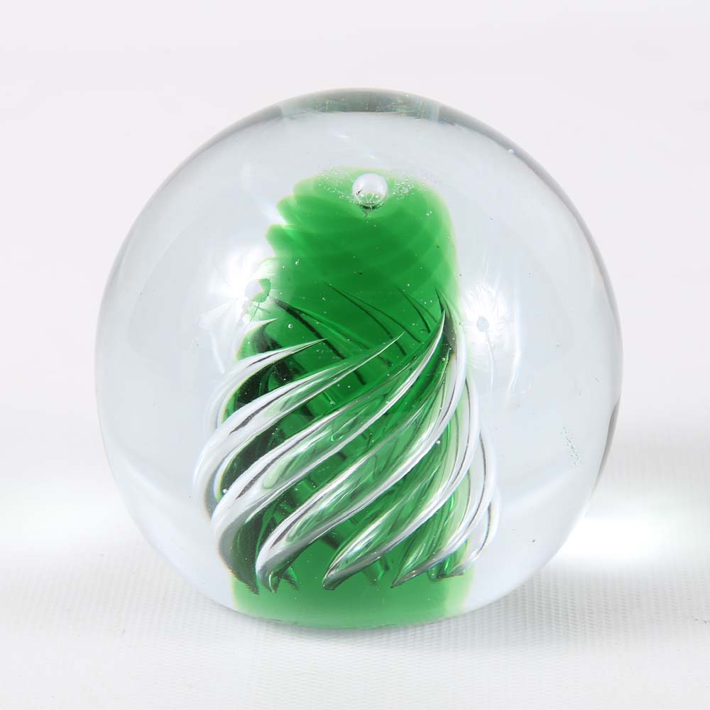 Contemporary Art Glass Paperweights EBTH