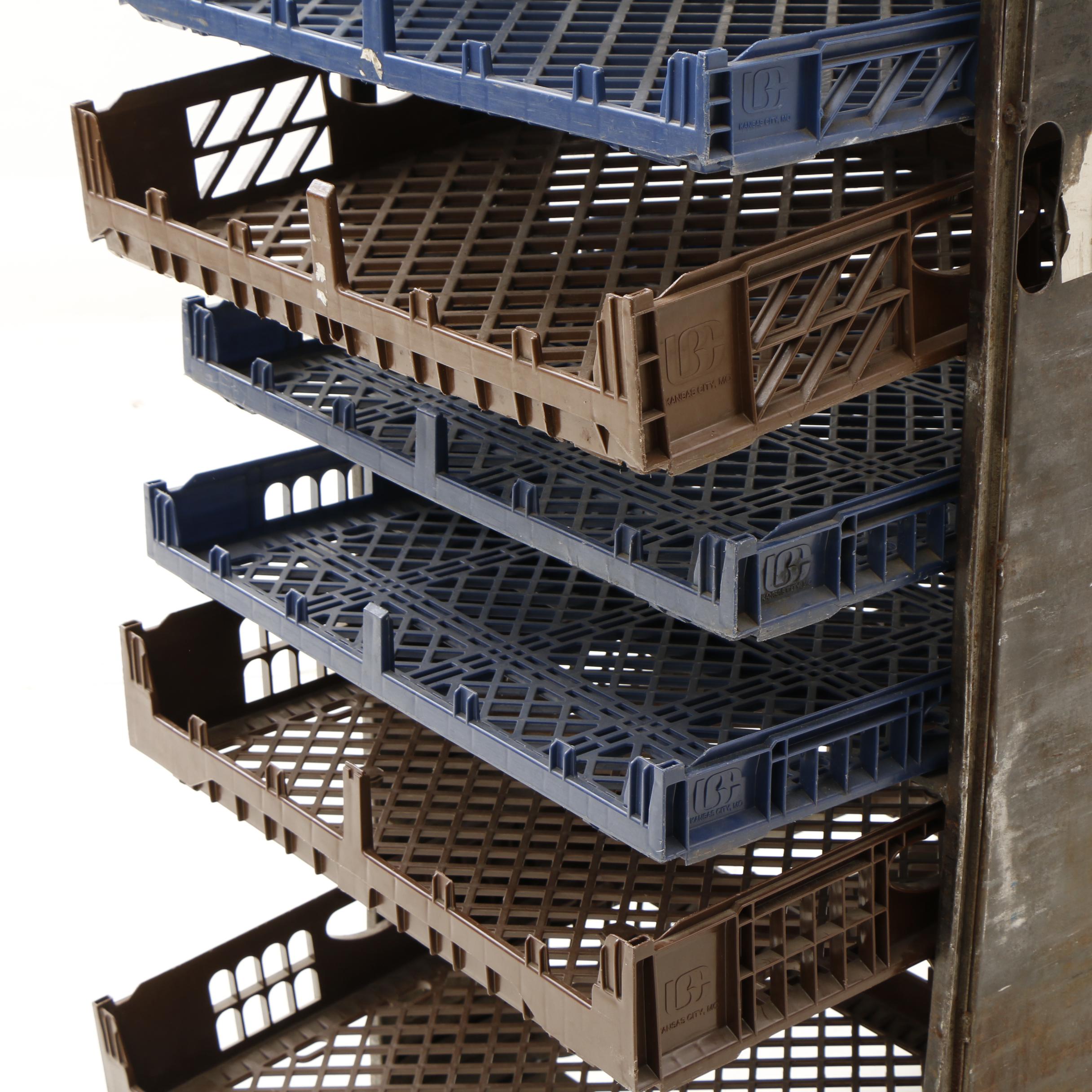 Vintage Industrial Bread Cart EBTH