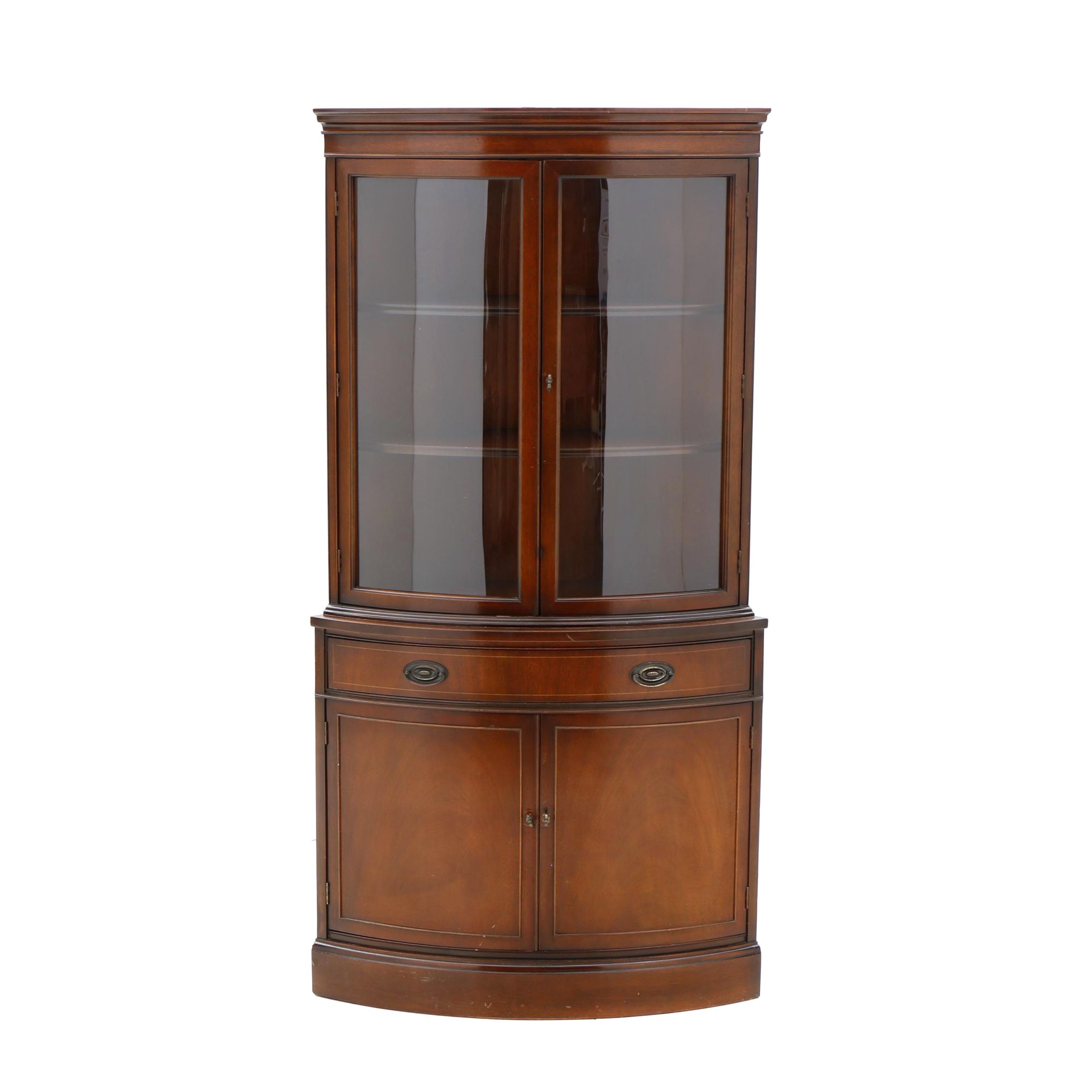 Corner China Cabinet By Bassett Furniture Ebth