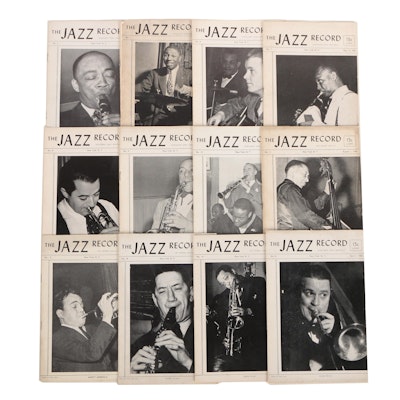 Ex-Libris Jack Bradley 1943 "Jazz Record" Magazines