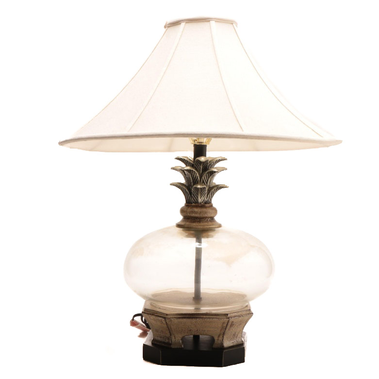 bell glass table lamp