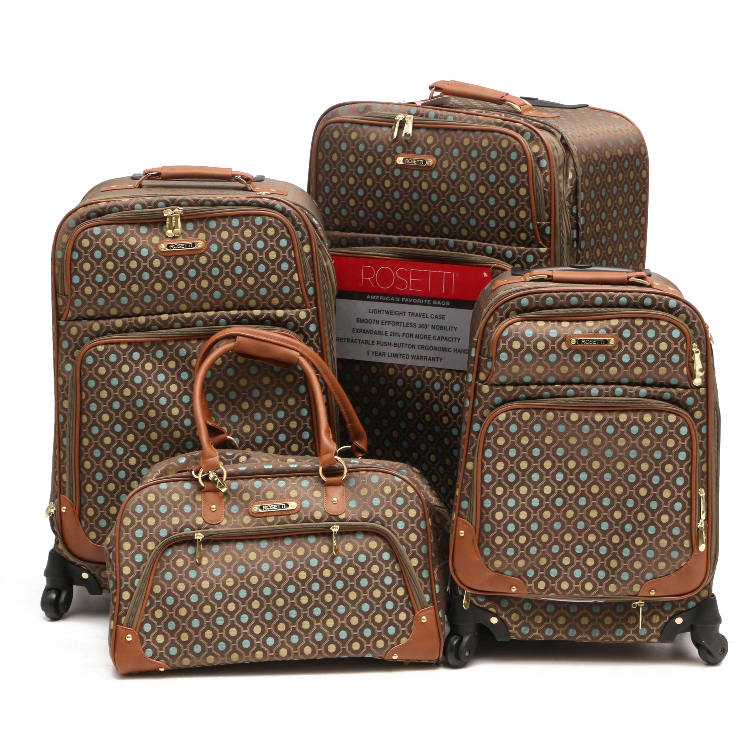 rosetti lighten up lightweight spinner luggage set