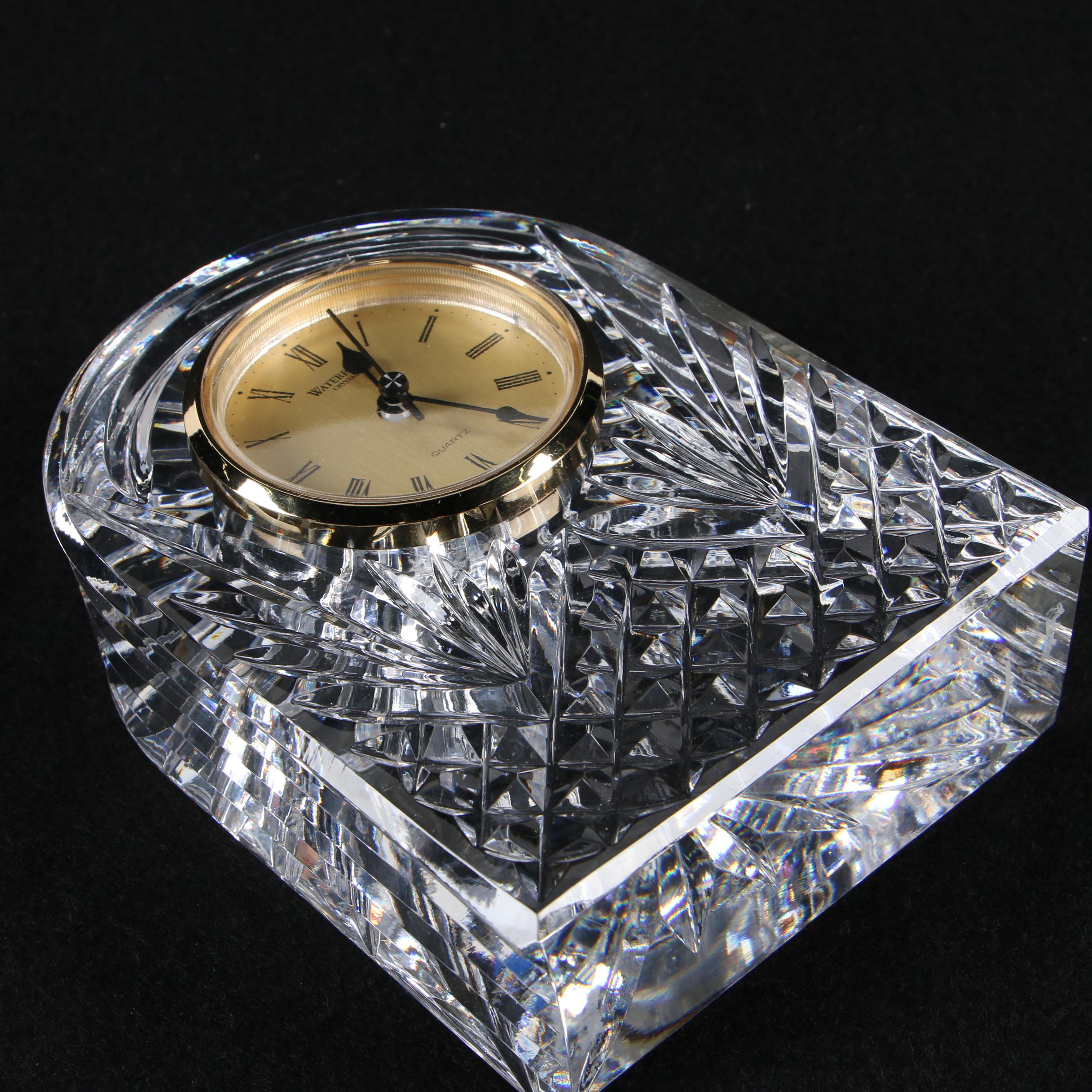 Waterford Crystal Clock and "Times Square Collection" Ornament EBTH