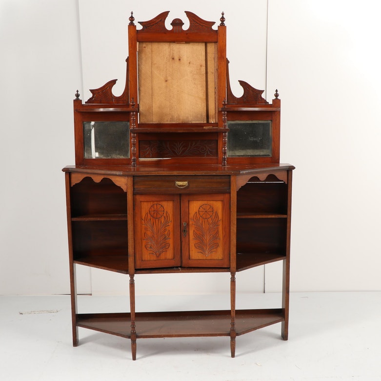 Antique Eastlake Mirrored Buffet EBTH