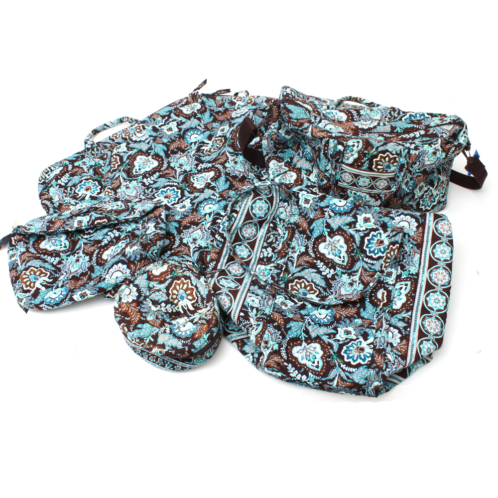 vera bradley java blue luggage