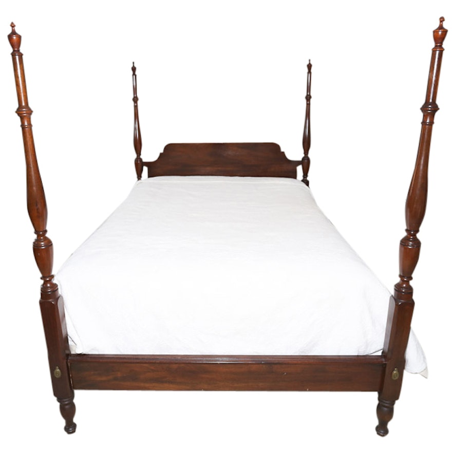 Federal Style Four Post Full Size Bed Frame