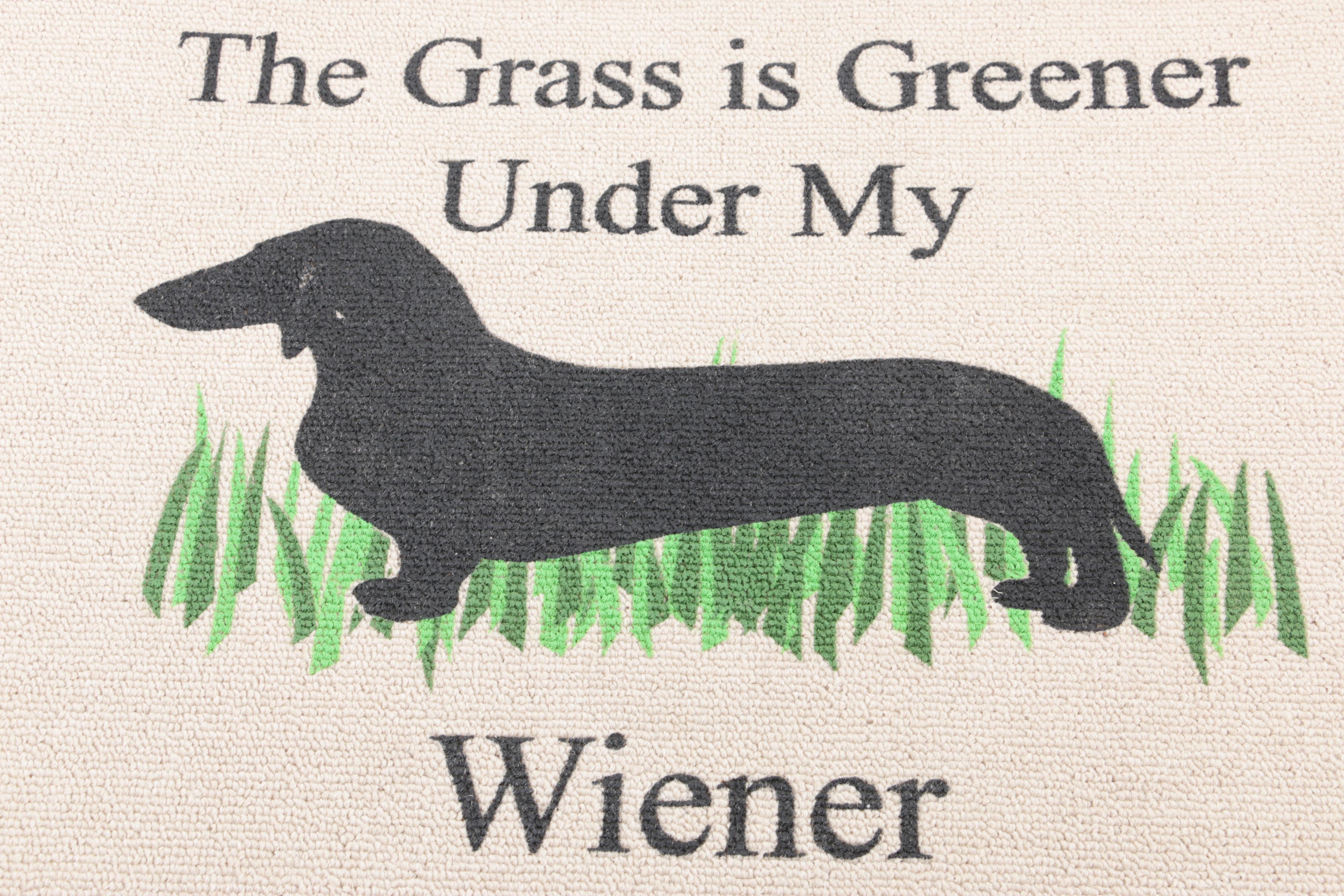 Novelty Dachshund Doormat EBTH