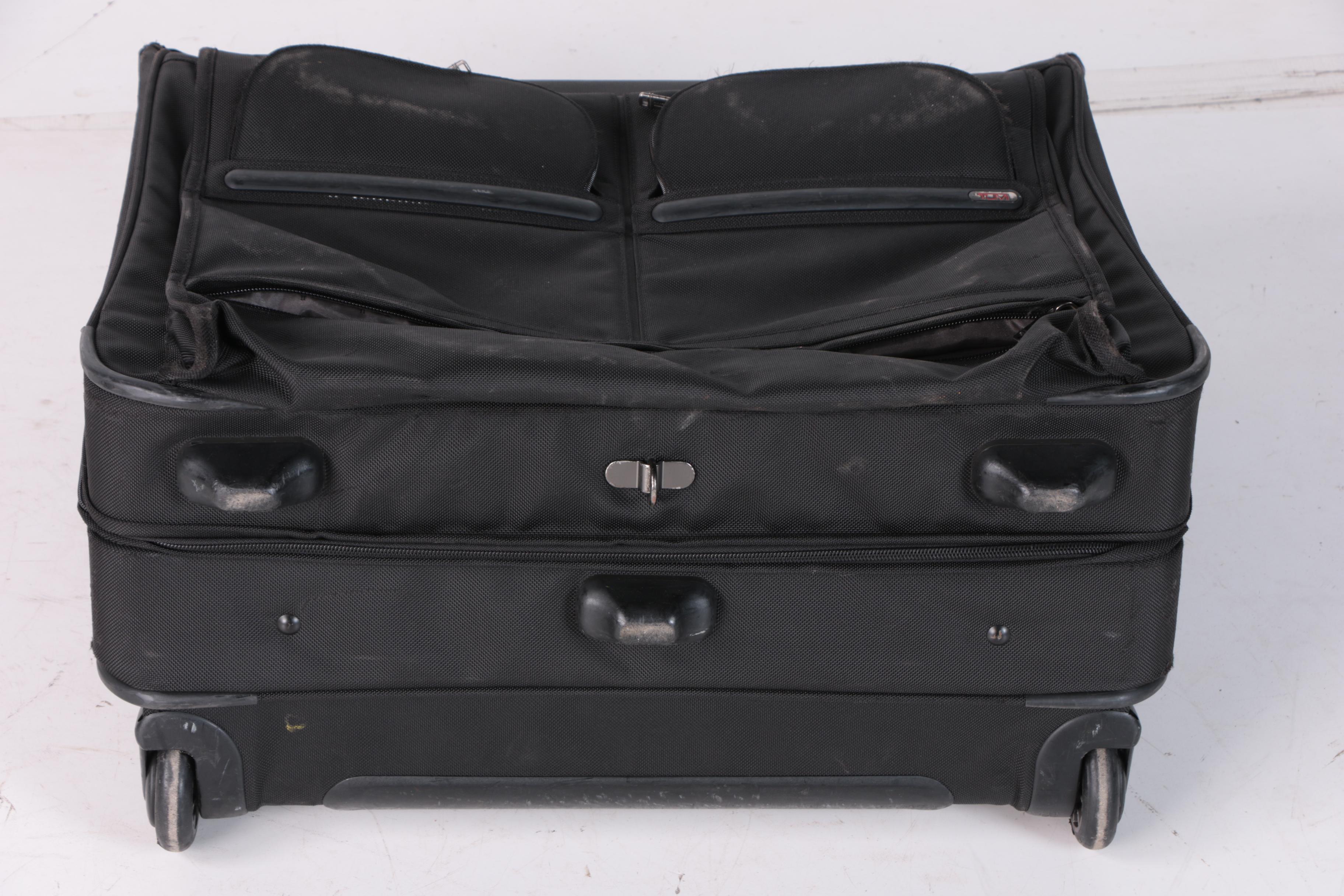 Tumi Black Nylon Garment Bag Suitcase with Wheels and Handle EBTH