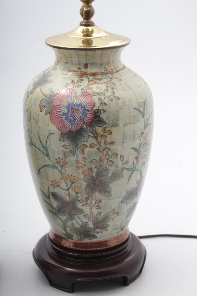 Chinoiserie Floral Table Lamps | EBTH