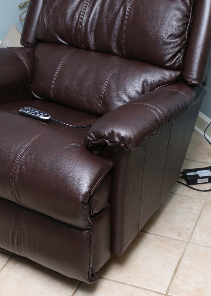 LaZBoy Leather Power Recliner EBTH