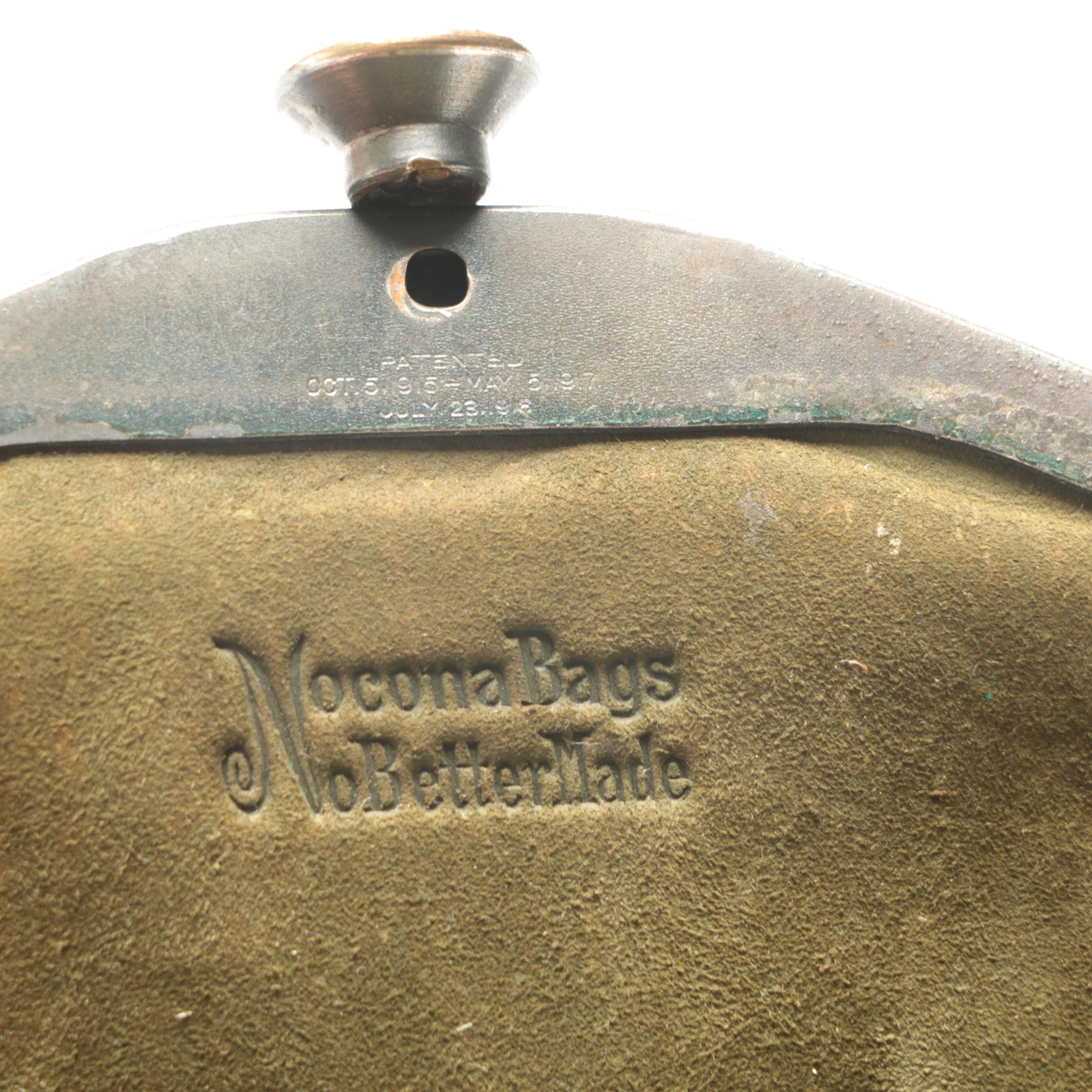 1910s Antique Nocona Bags Arts & Crafts Tooled Leather Frame Bag EBTH