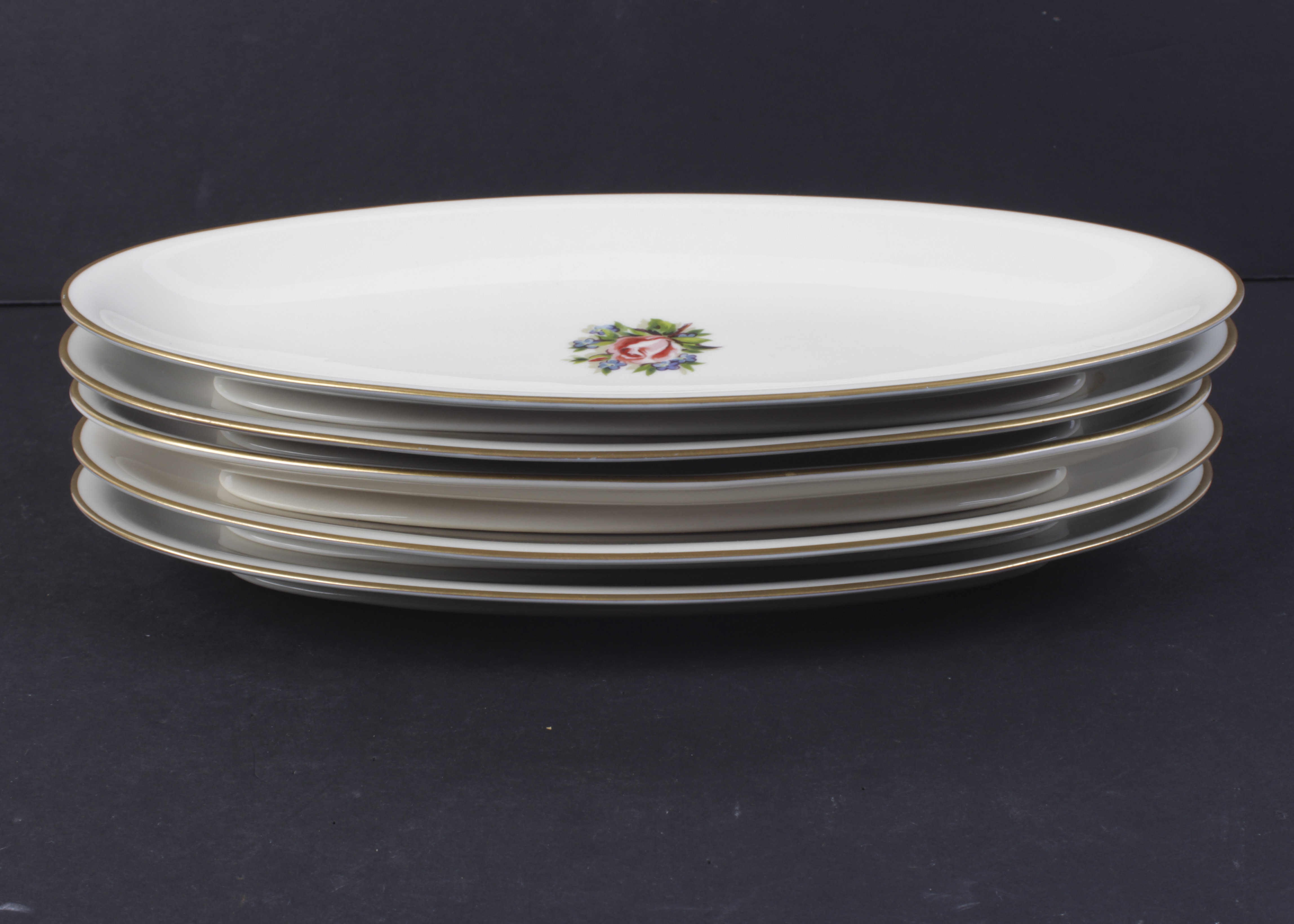 Fine Art China "Romance Rose" Porcelain Plates EBTH