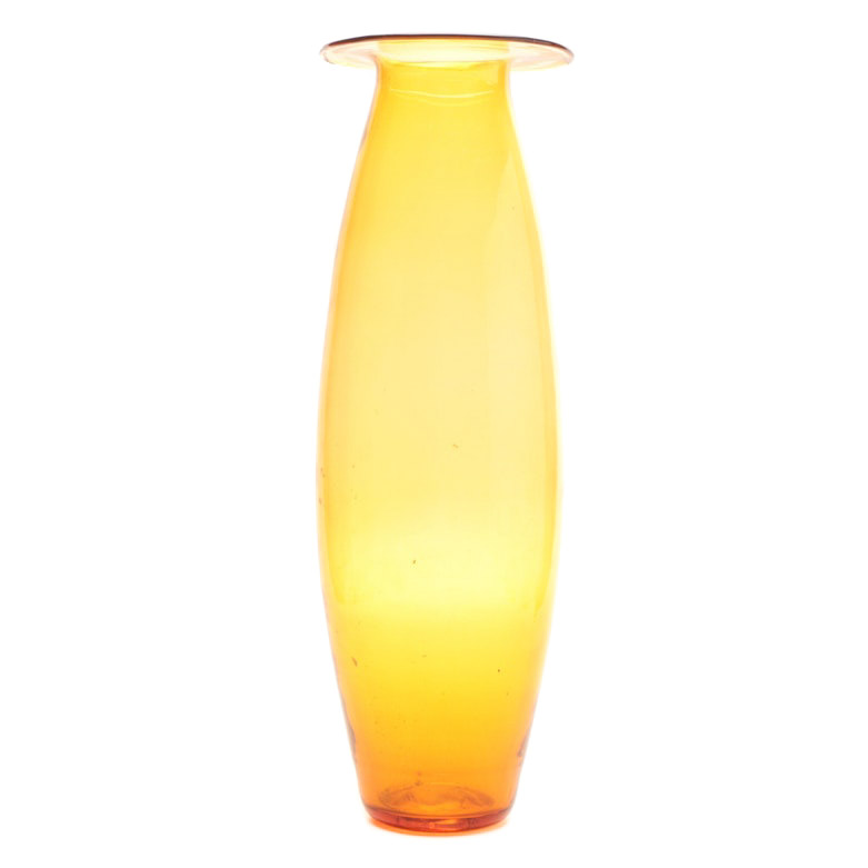 Blenko Art Glass Floor Vase Ebth