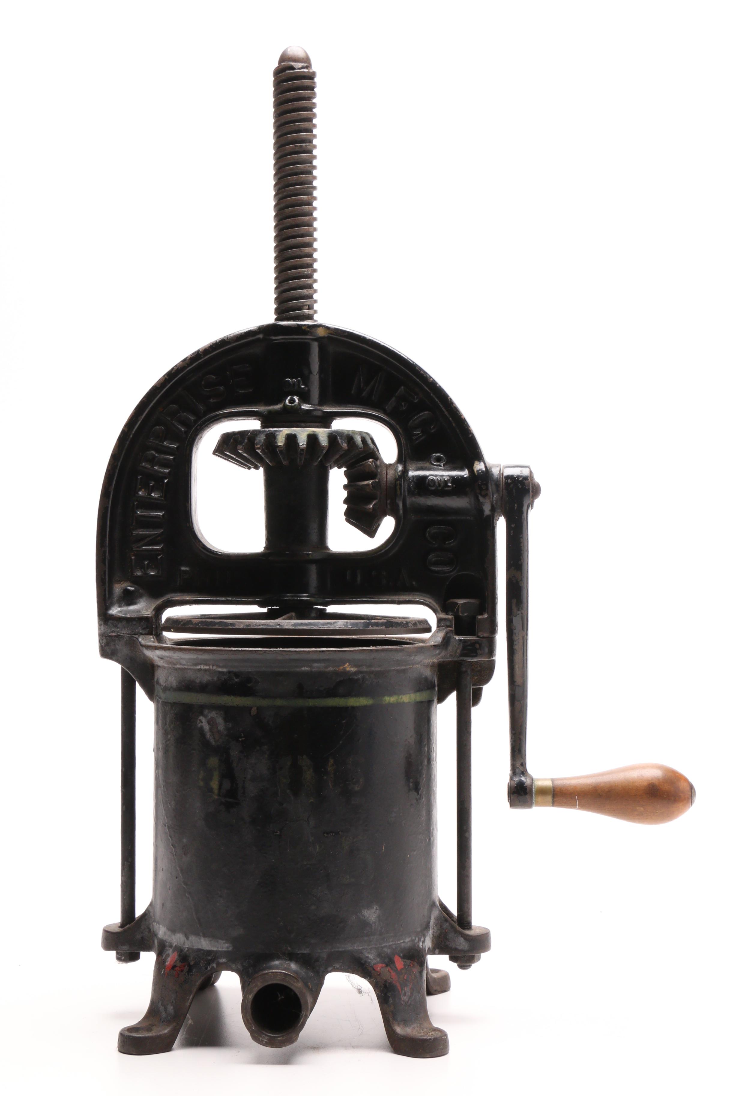 1800s Enterprise Mfg. Co. Sausage Stuffer EBTH